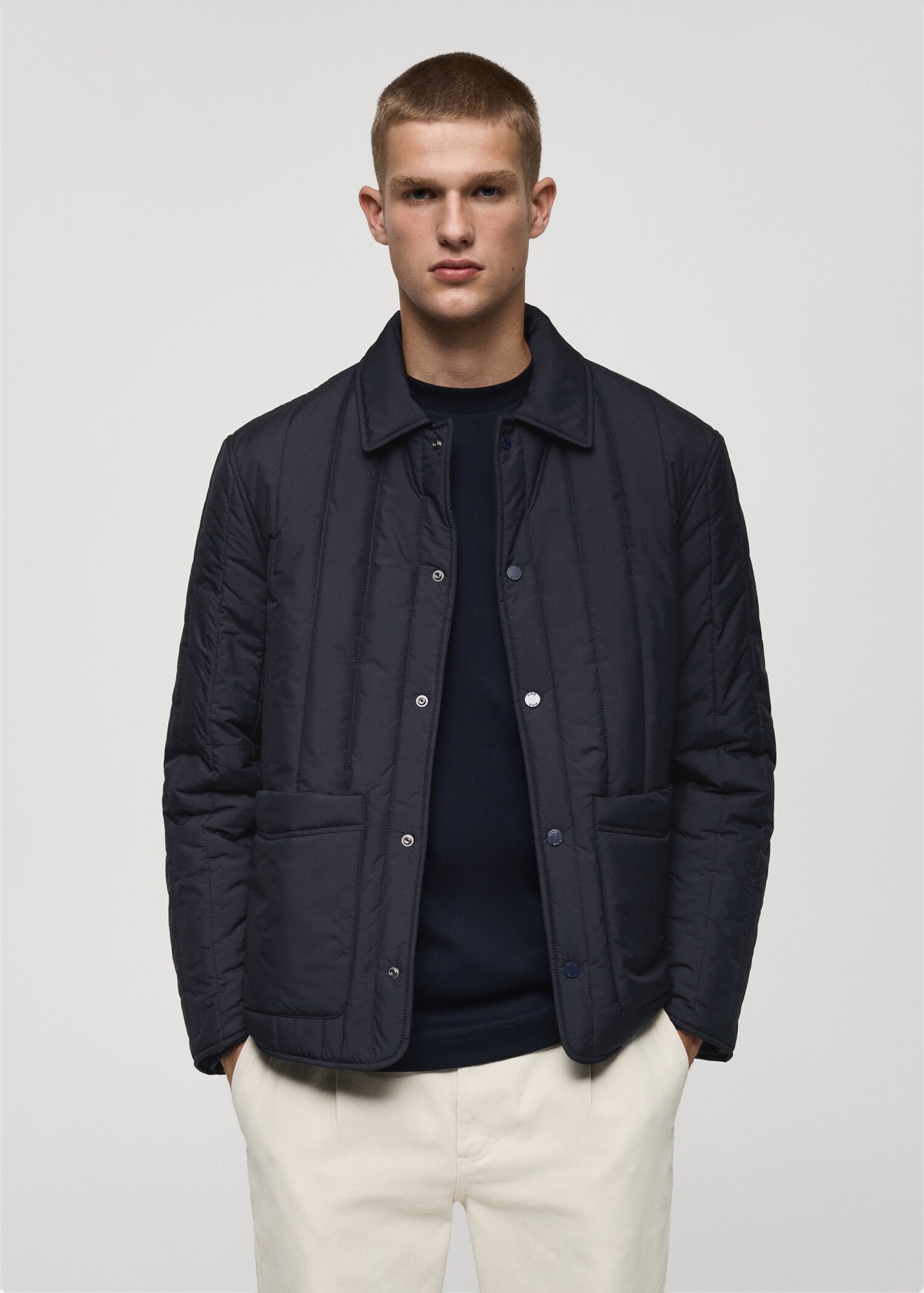 Water-repellent padded jacket - Medium plane