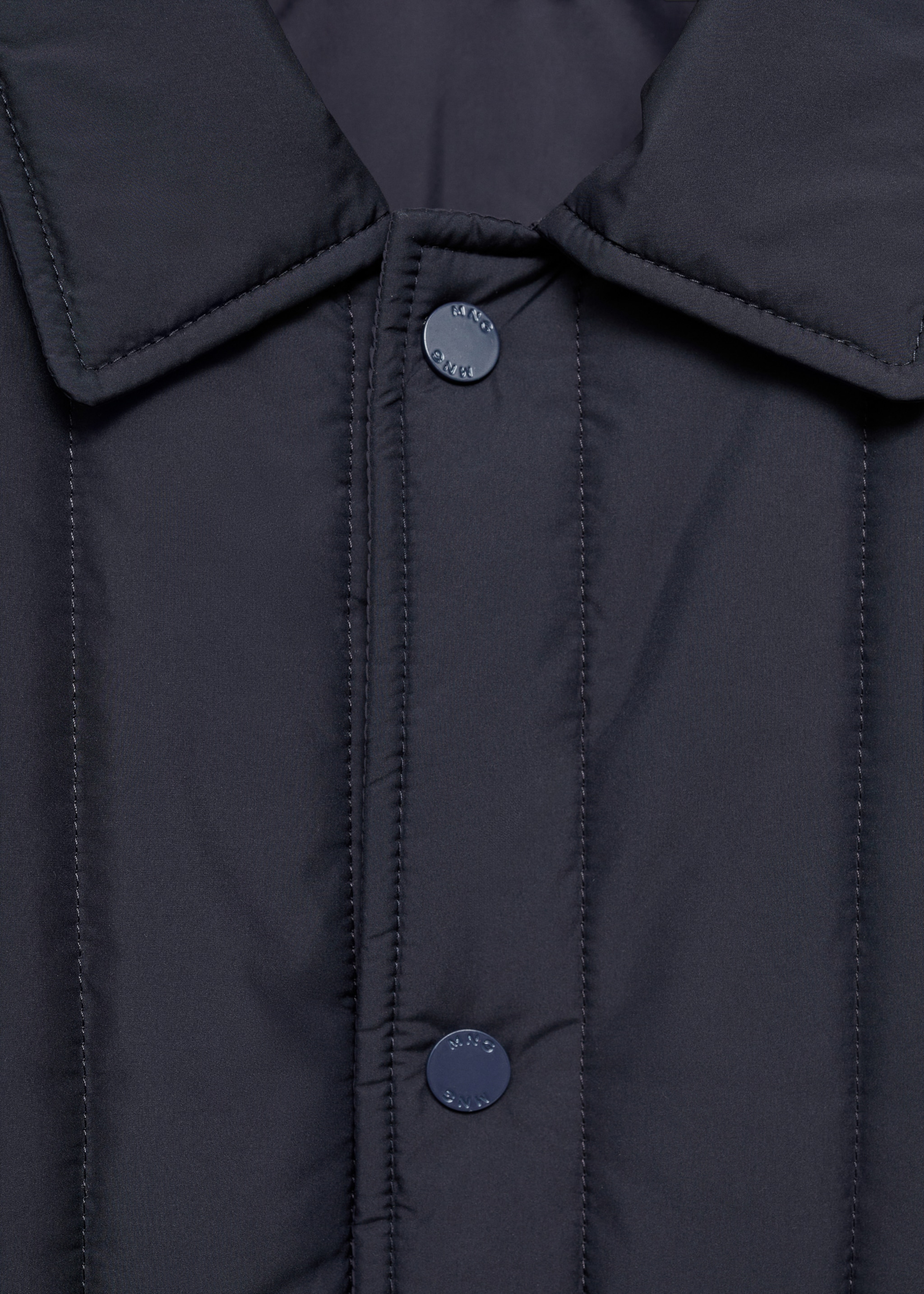 Jachetă matlasată water repellent - Detaliu al articolului 8, Bleumarin închis. Ref: 77025965-00.