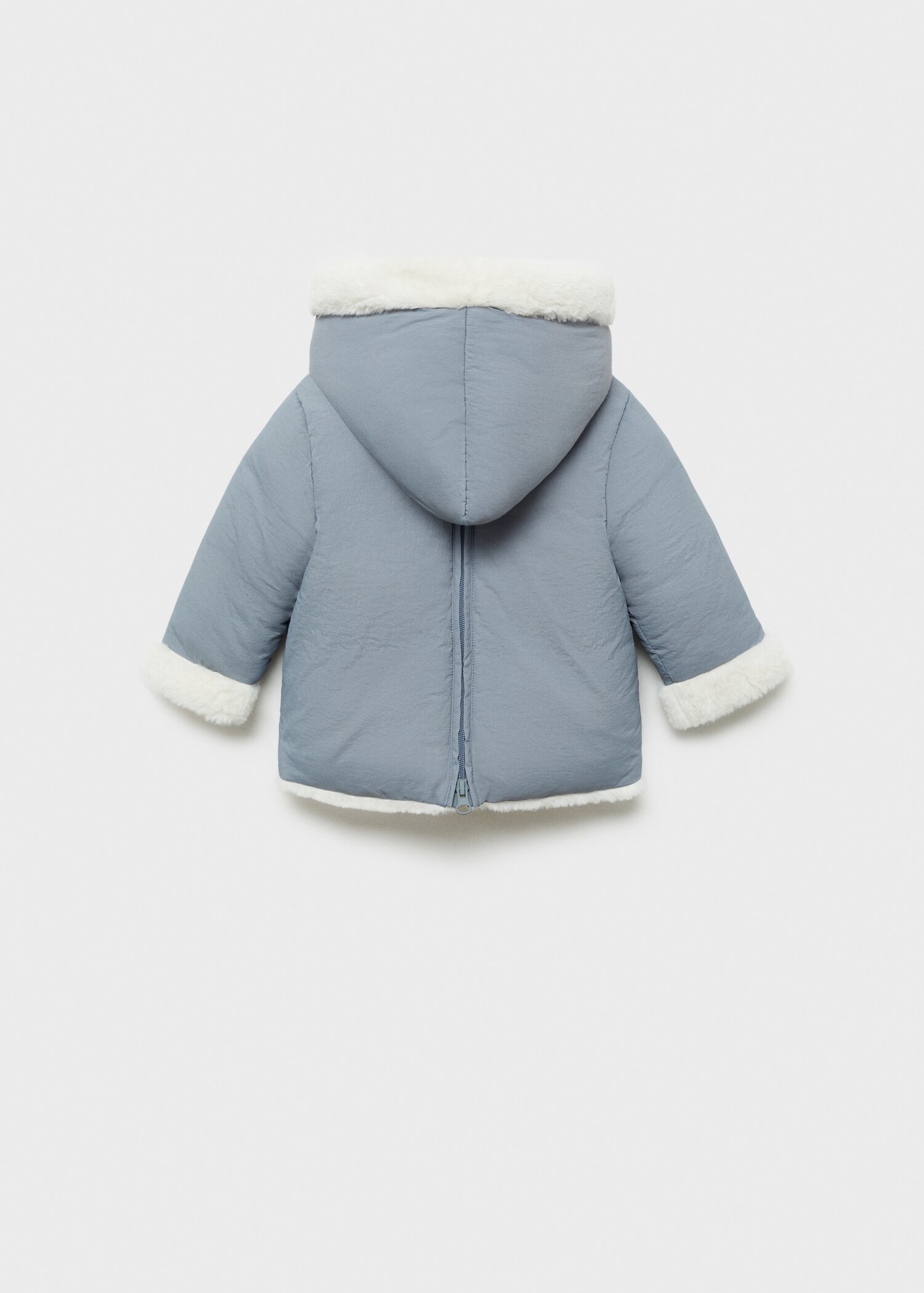 Fleece-lined quilted anorak - Reverse of the article