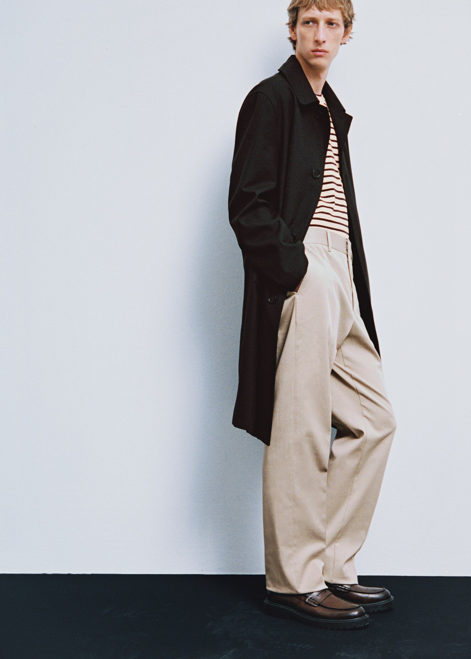 Regular Fit-Hose aus Baumwolle mit Tencel - Detail des Artikels 3