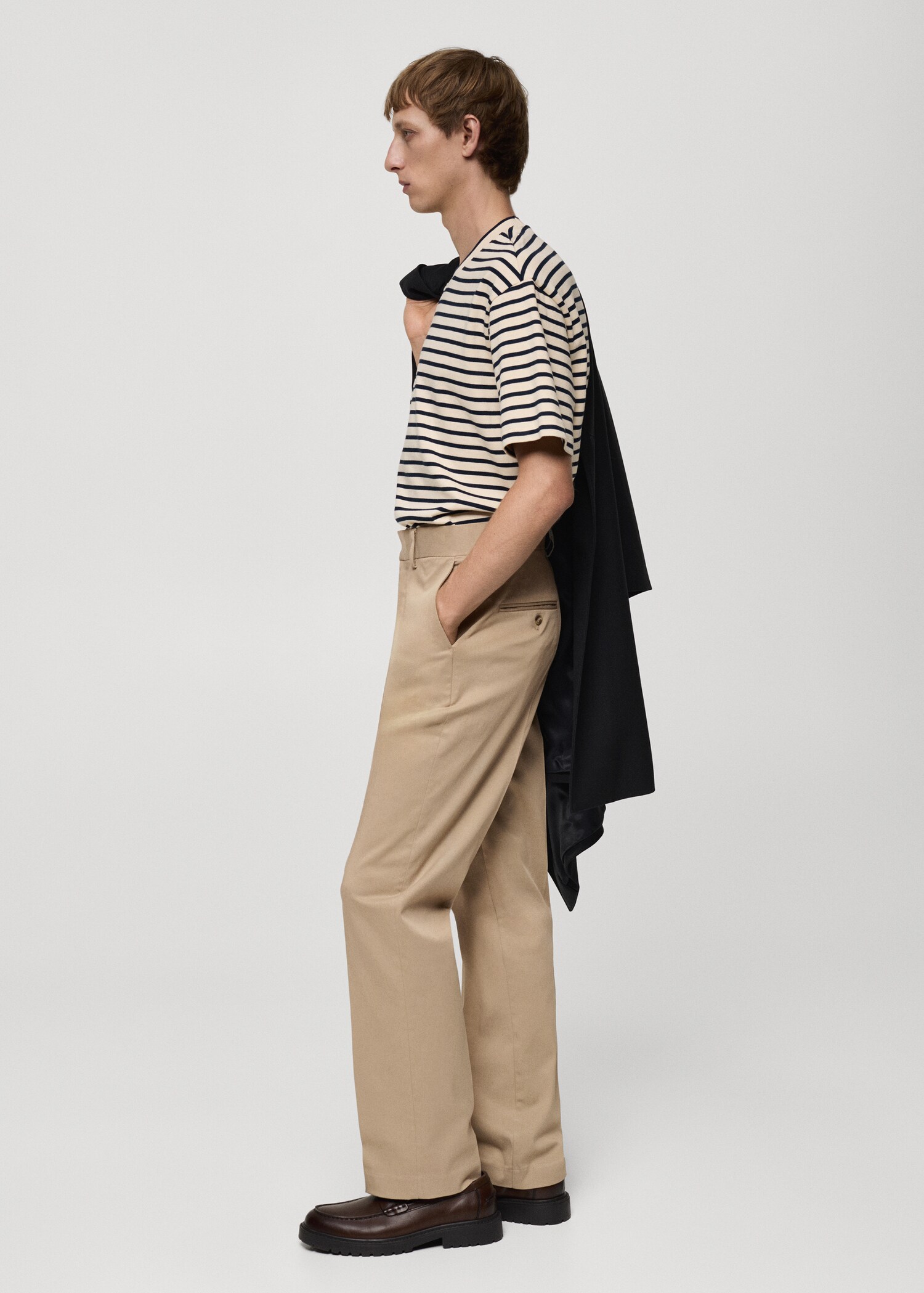 Regular Fit-Hose aus Baumwolle mit Tencel - Detail des Artikels 6
