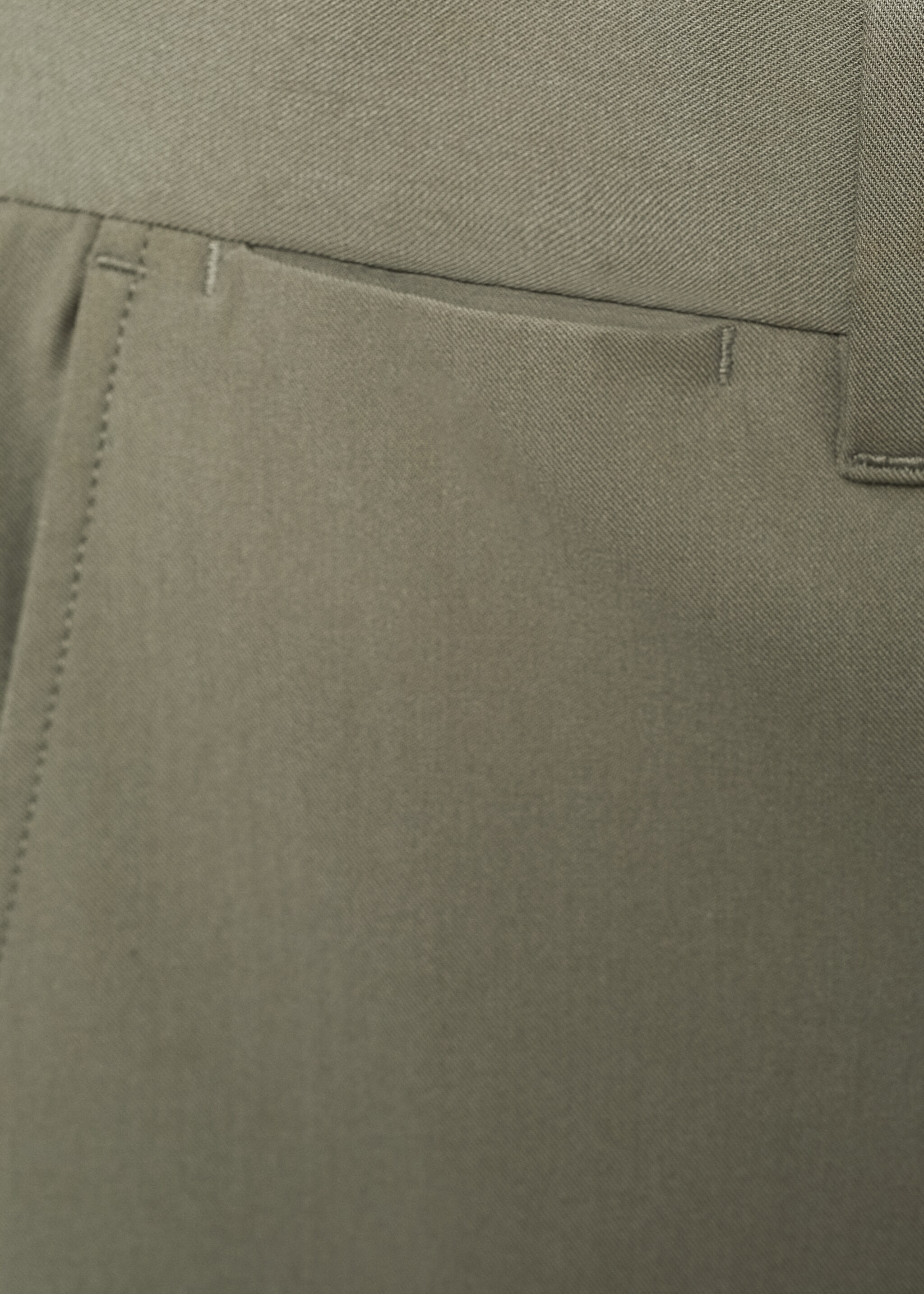 Regular Fit-Hose aus Baumwolle mit Tencel - Detail des Artikels 8, Mittelbraun. Ref: 77025967-00.