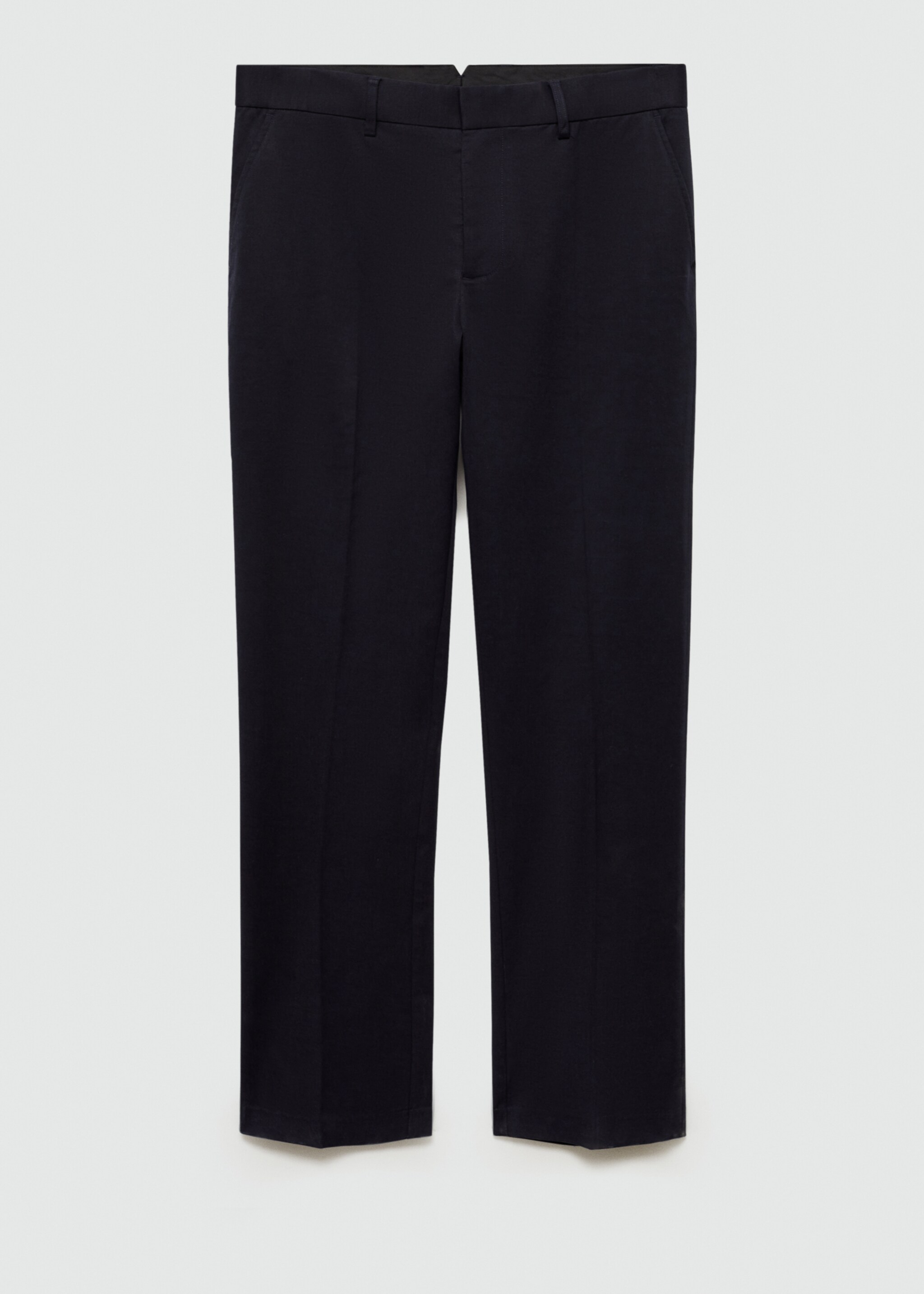Regular Fit-Hose aus Baumwolle mit Tencel - Artikel ohne Model, Dunkles Marineblau. Ref: 77025967-00.