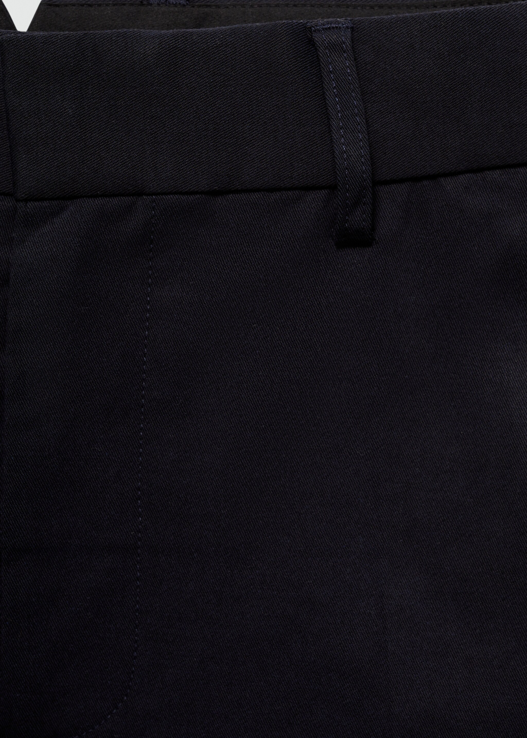 Regular Fit-Hose aus Baumwolle mit Tencel - Detail des Artikels 0, Dunkles Marineblau. Ref: 77025967-00.