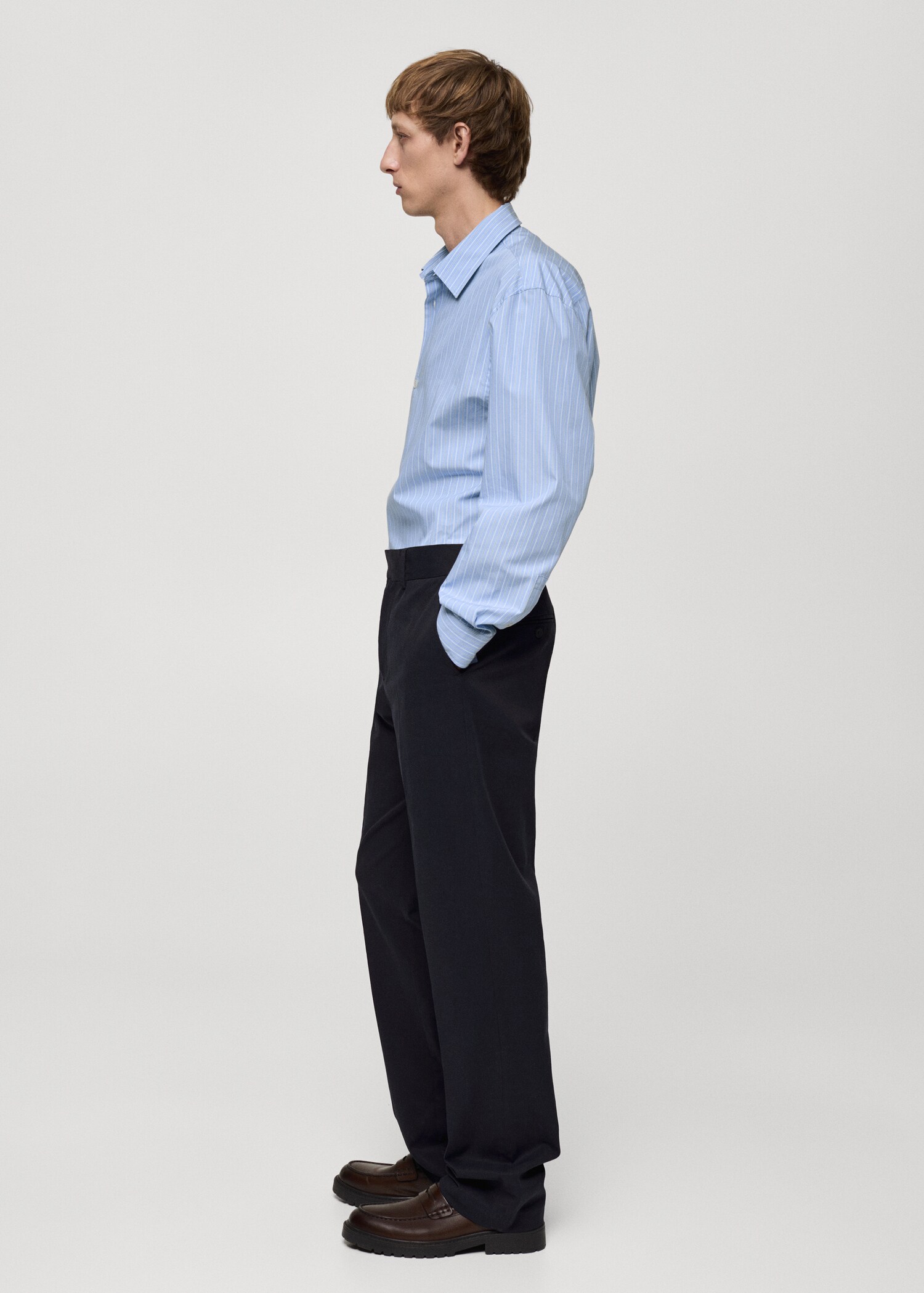 Pantalons regular fit cotó tencel - Detall de l'article 6