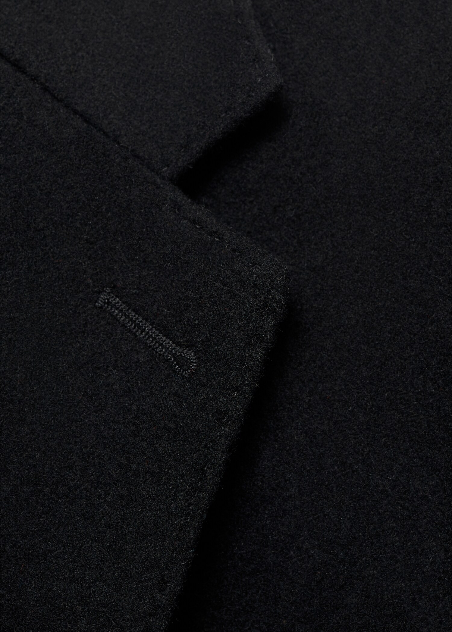 Dlouhý kabát z recyklované vlny - Detail zboží 8