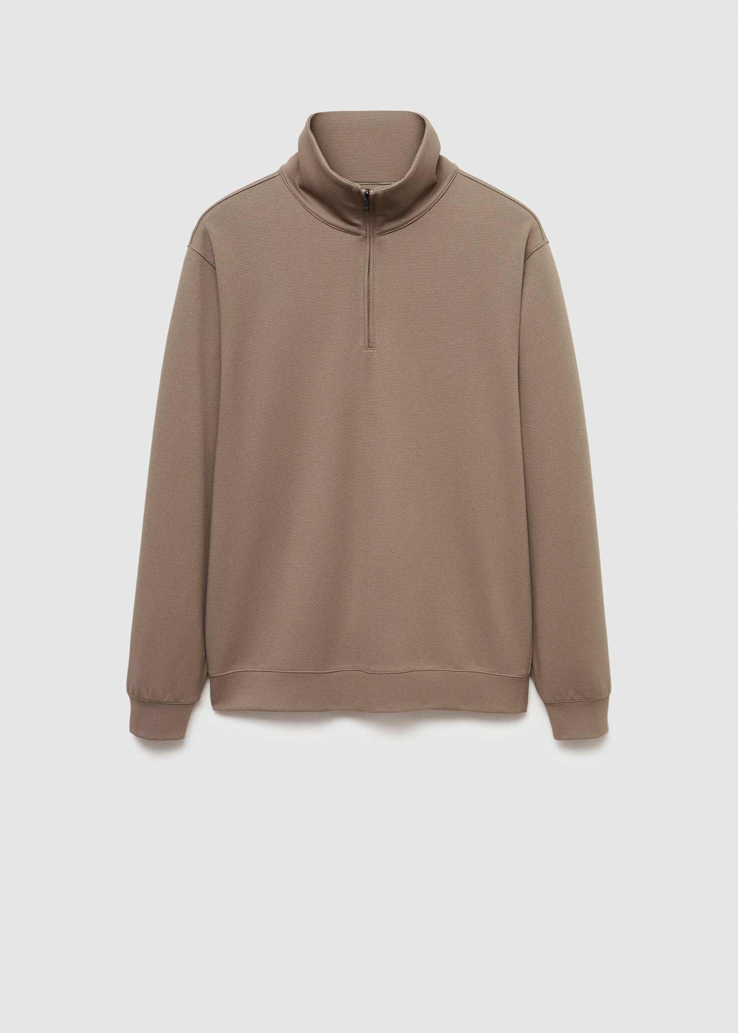 Sweatshirt with anti-odour technology and zip - Article without model