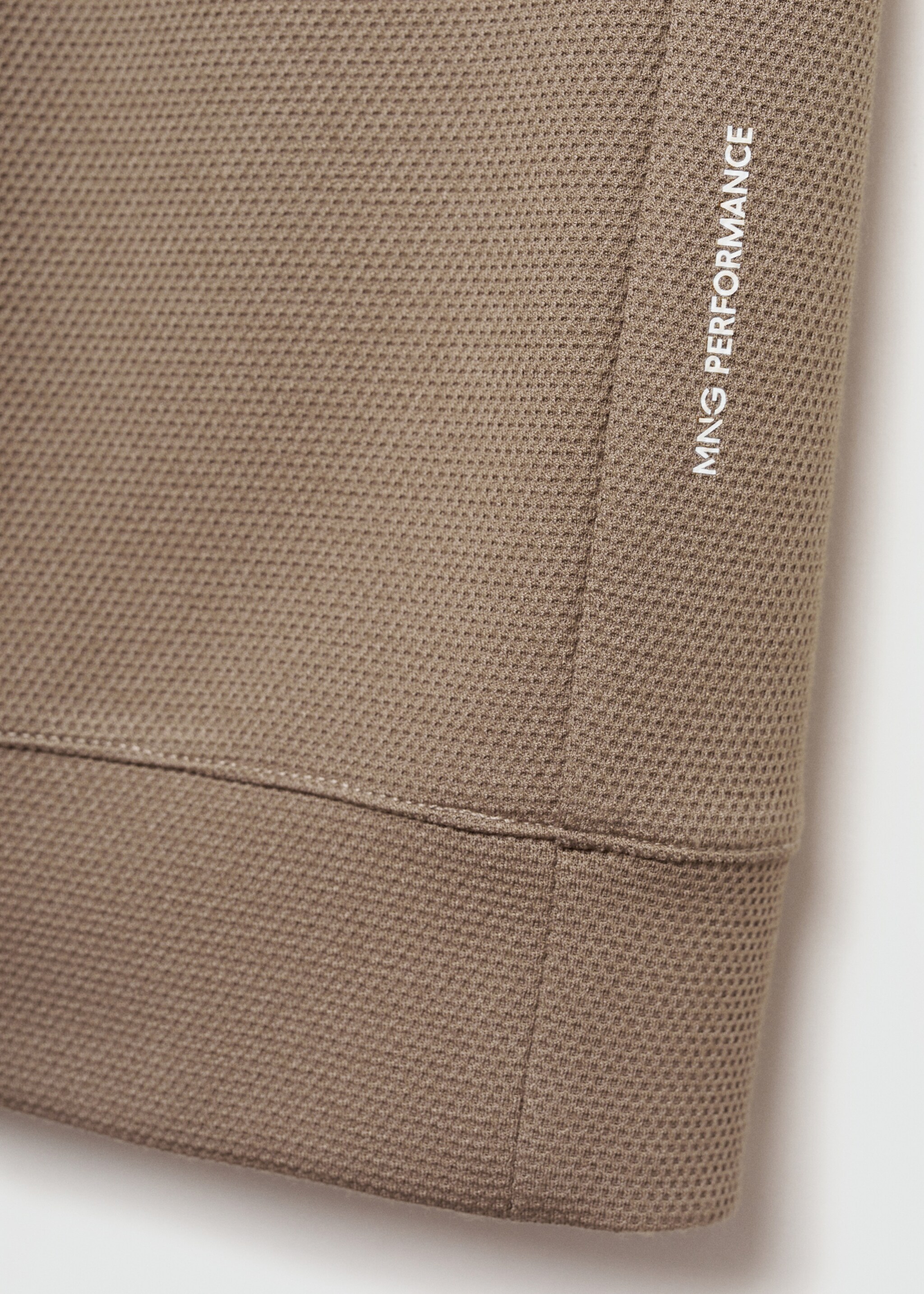 Sweatshirt with anti-odour technology and zip - Details of the article 0, Mink Grey. Ref: 77025969-00.