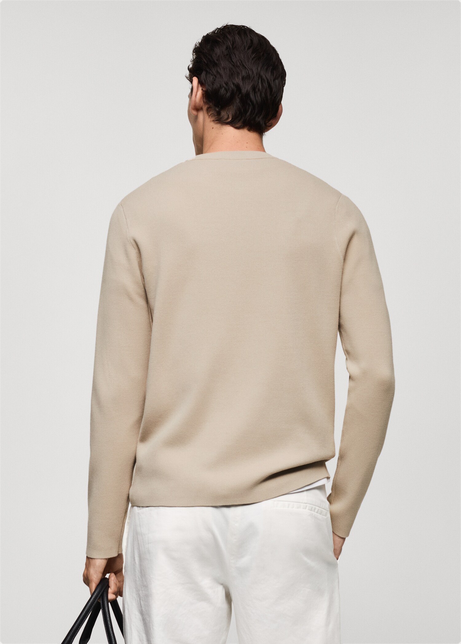 Jersei punt mitjà regular fit - Revers de l'article
