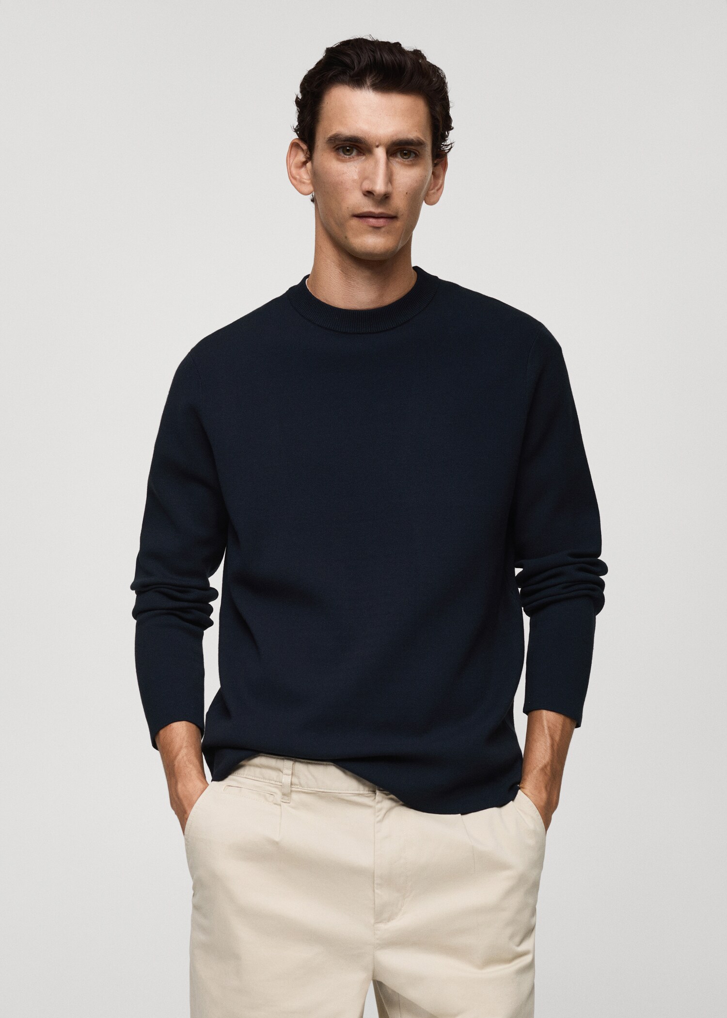 Jersei punt mitjà regular fit - Pla mig