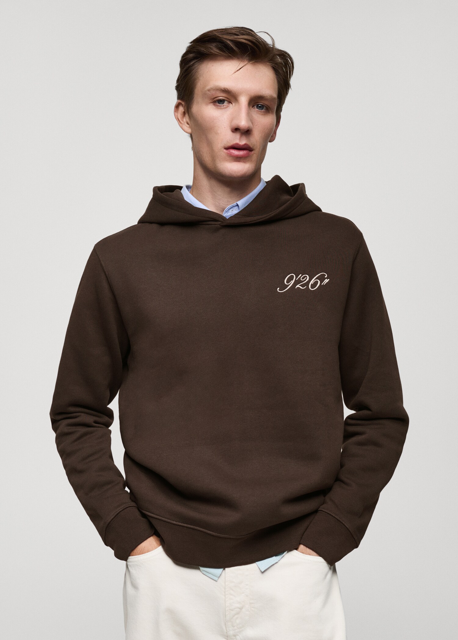 Geborduurde hoodie - Middenvlak