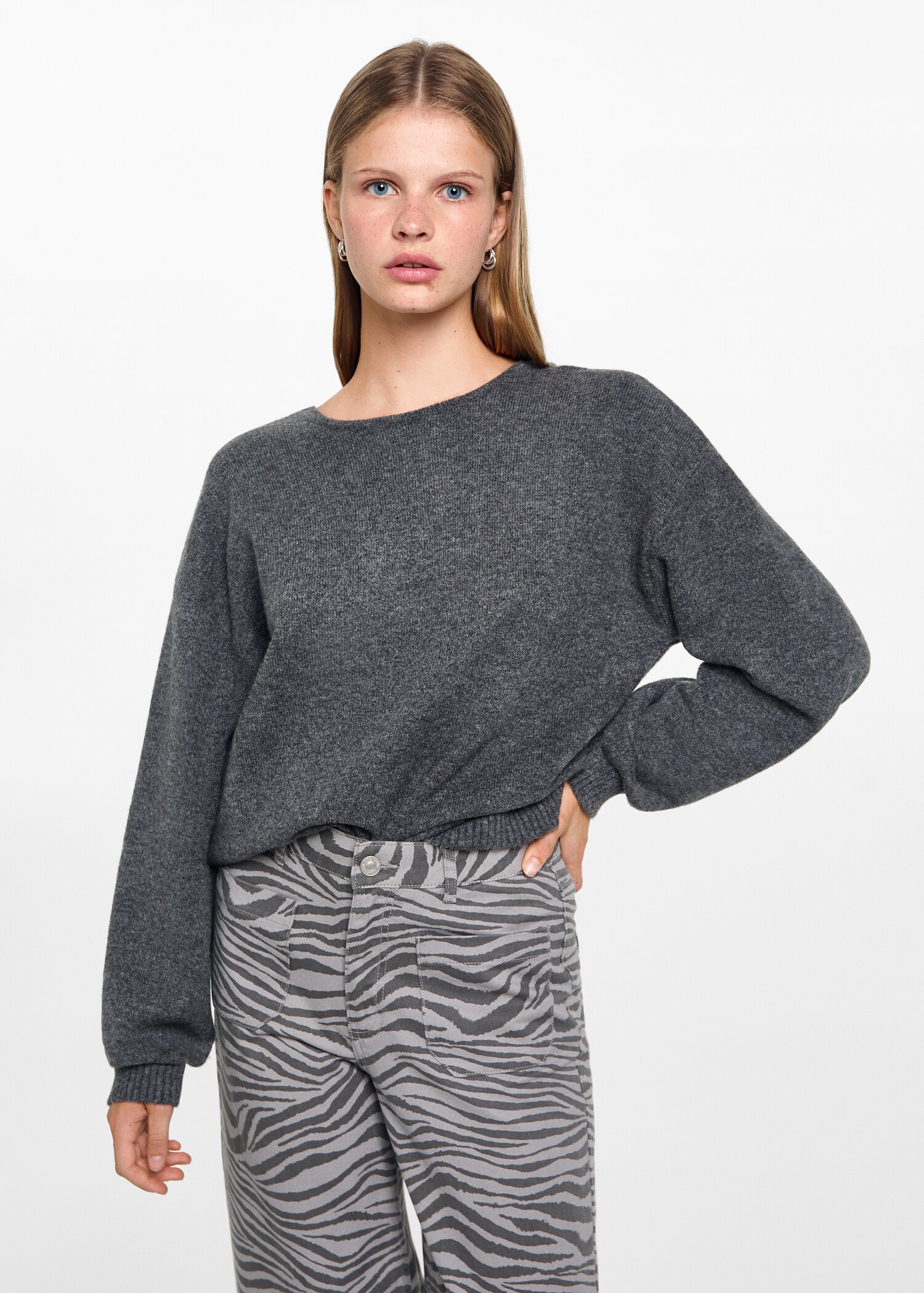 Zebra print trousers - Medium plane