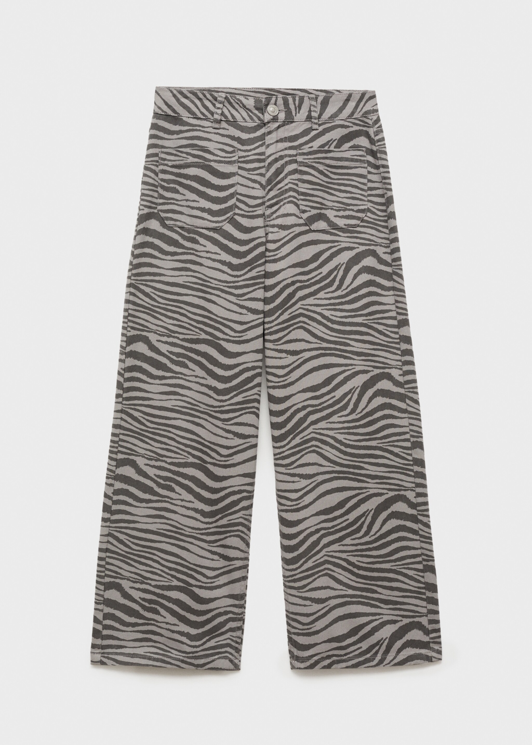 Pantalón estampado cebra - Artículo sin modelo, Gris. Ref: 77025985-00.