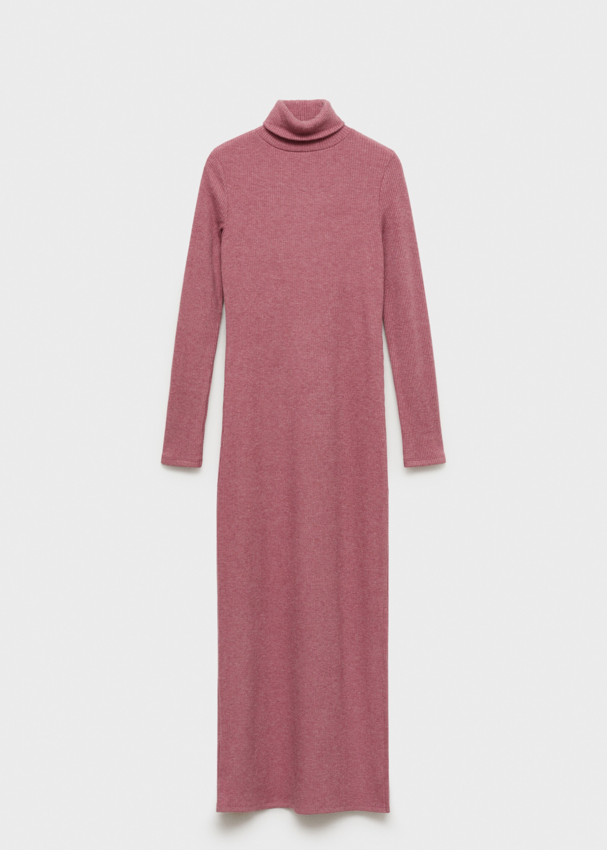 Turtle neck dress - Article without model, Pastel Pink. Ref: 77025986-00.