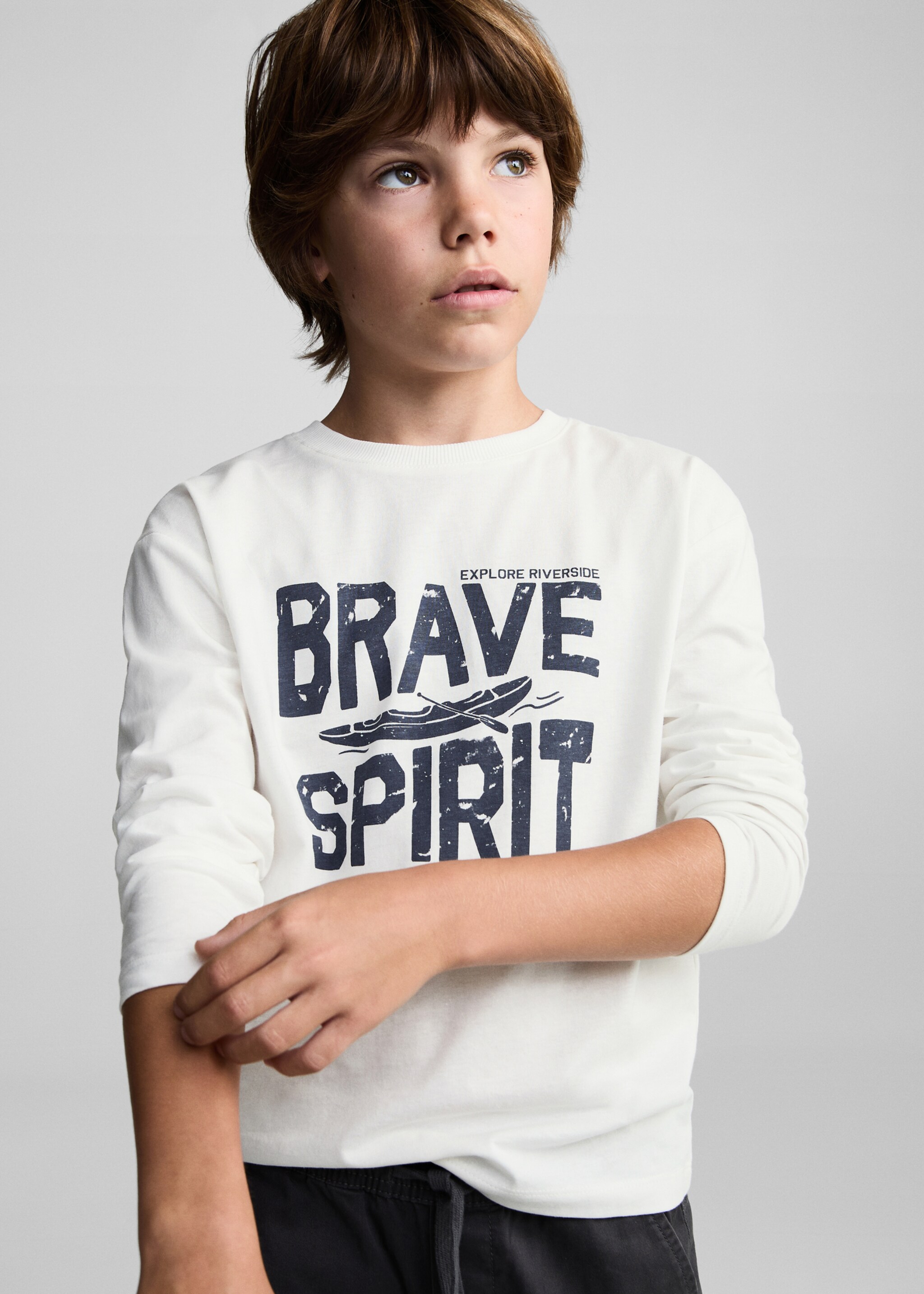 Printed cotton-blend t-shirt - Medium plane, Off White. Ref: 77025987-00.