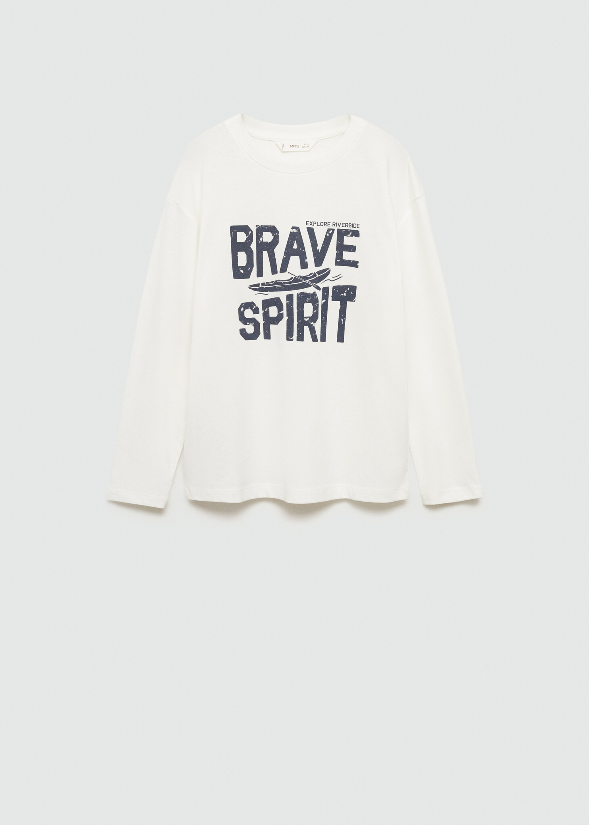 Printed cotton-blend t-shirt - Article without model, Off White. Ref: 77025987-00.