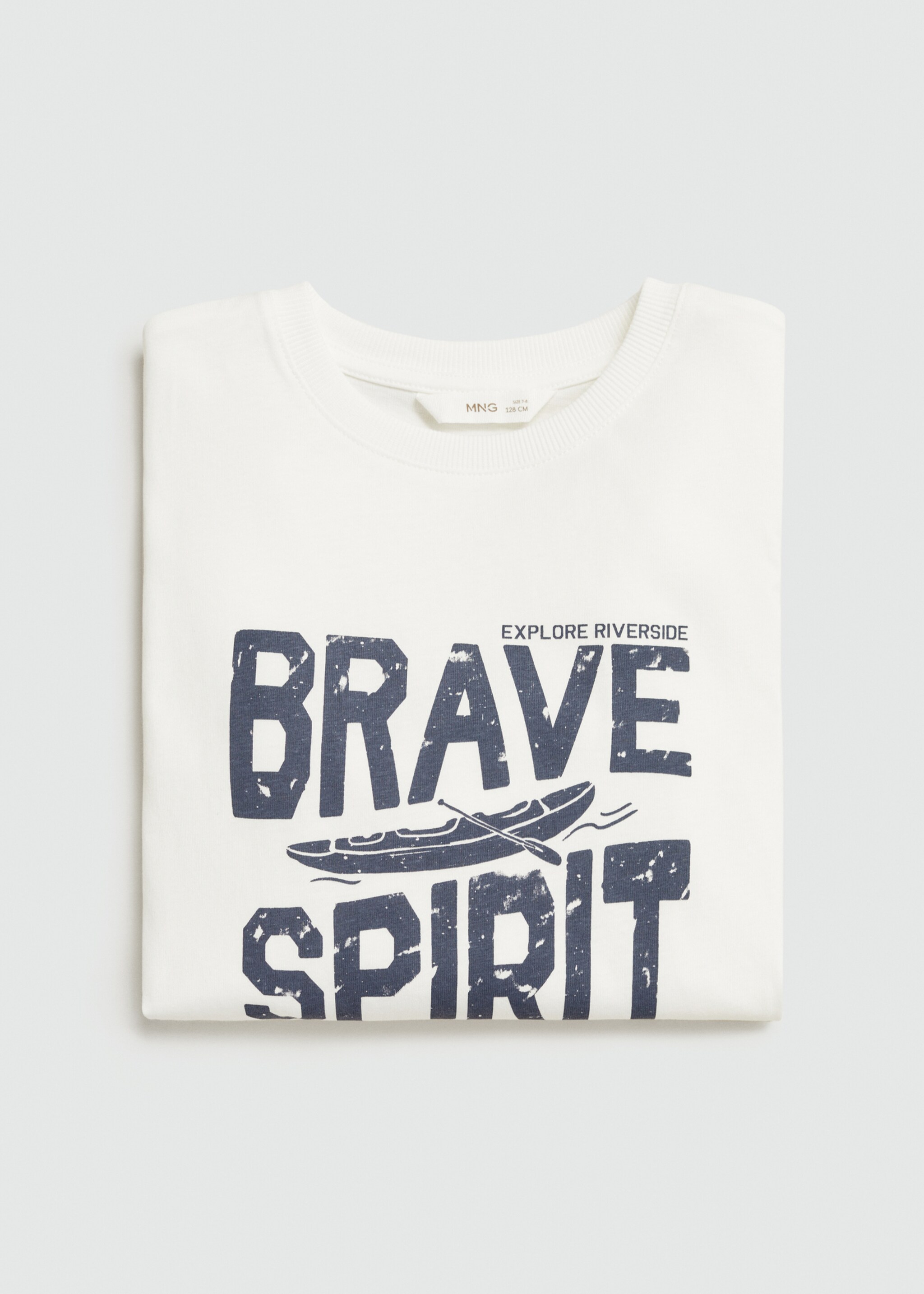 Printed cotton-blend t-shirt - Details of the article 8, Off White. Ref: 77025987-00.