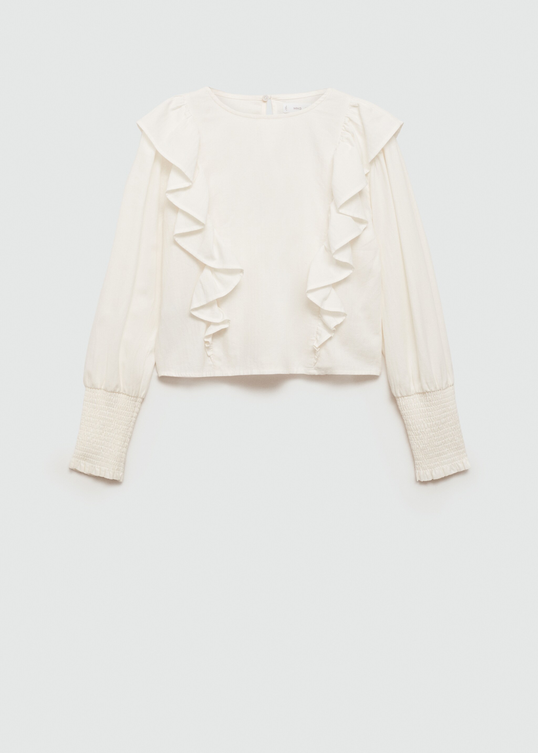 Blusa fruncida volantes - Artículo sin modelo