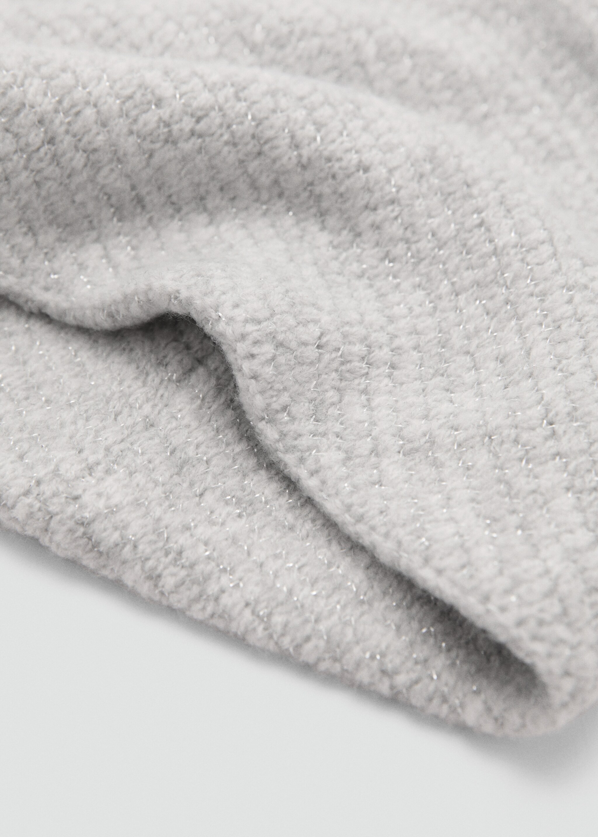 Lurex knitted scarf - Medium plane