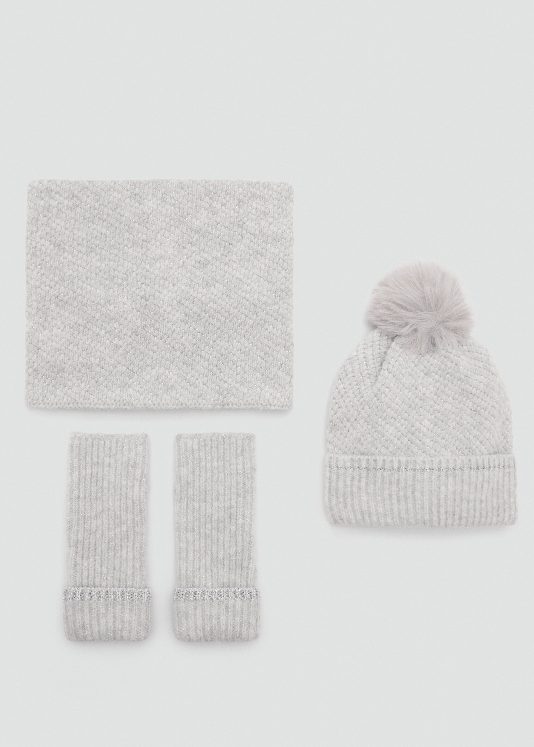 Lurex knitted scarf - Details of the article 1