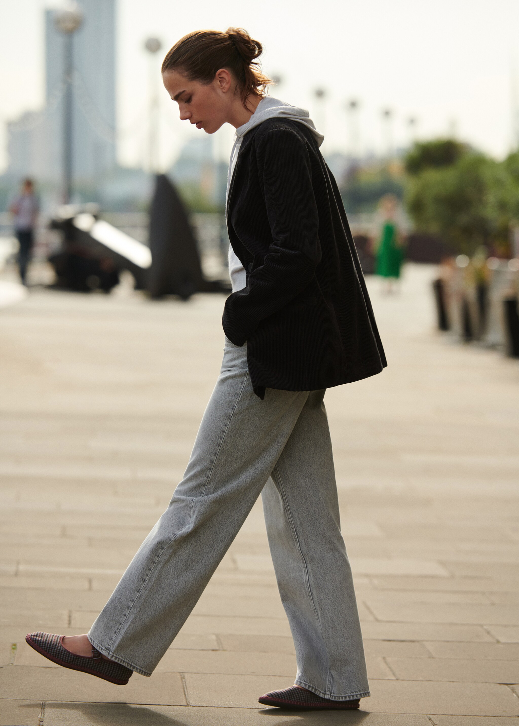 Americana pana - Detall de l'article 5, Gris antracita. Ref: 77026001-00.