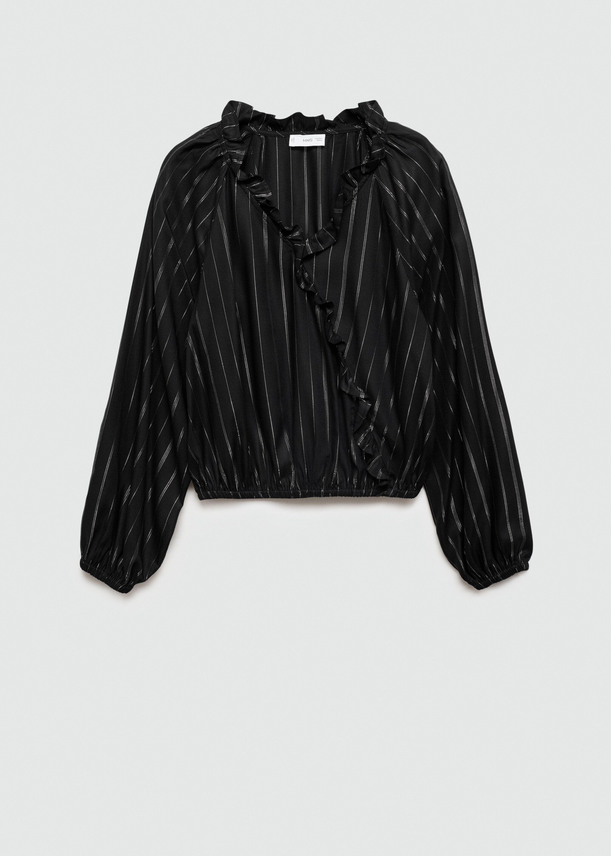 Blusa lúrex rayas - Artículo sin modelo, Negro. Ref: 77026002-00.