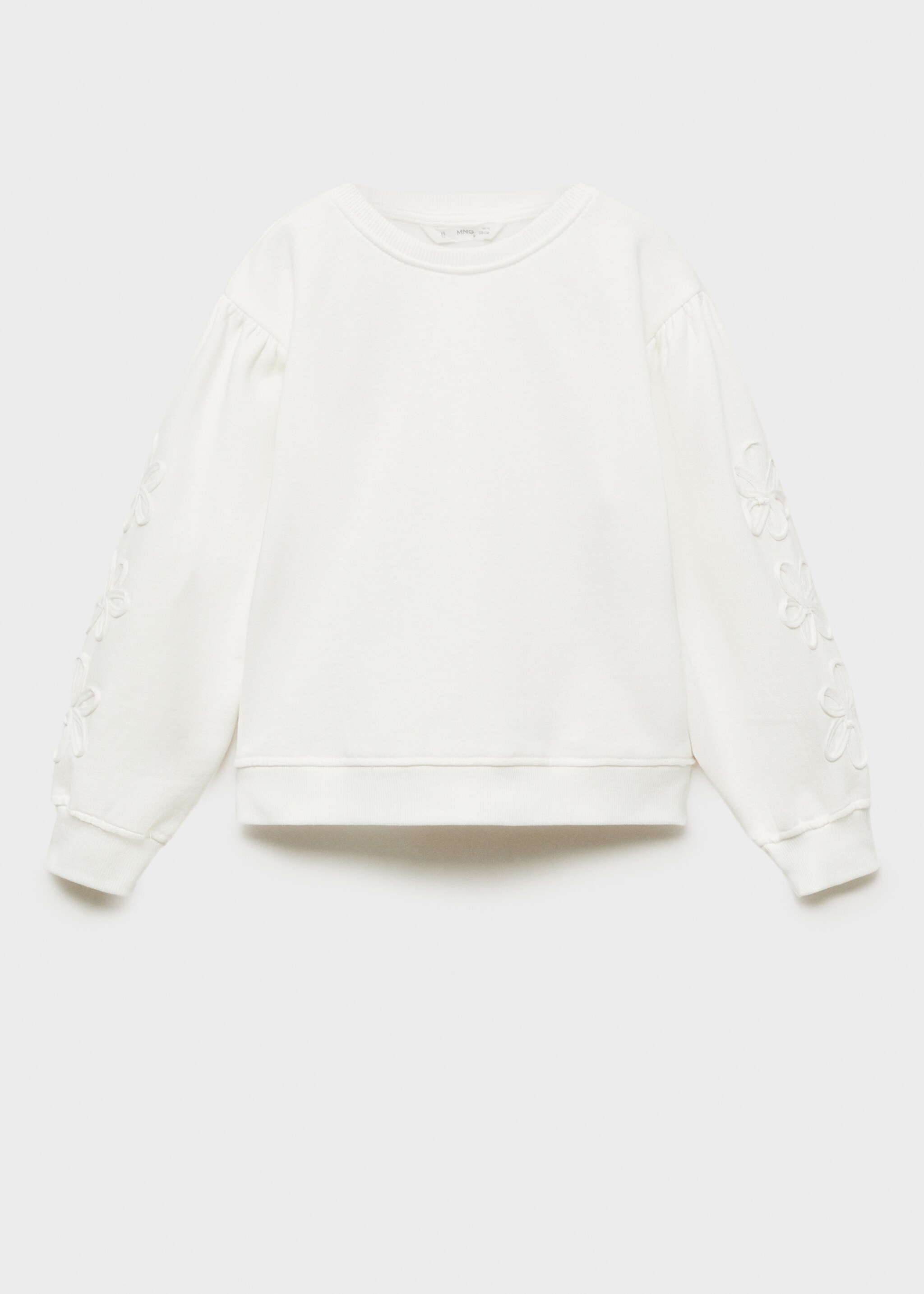Embroidered detail cotton sweatshirt - Article without model