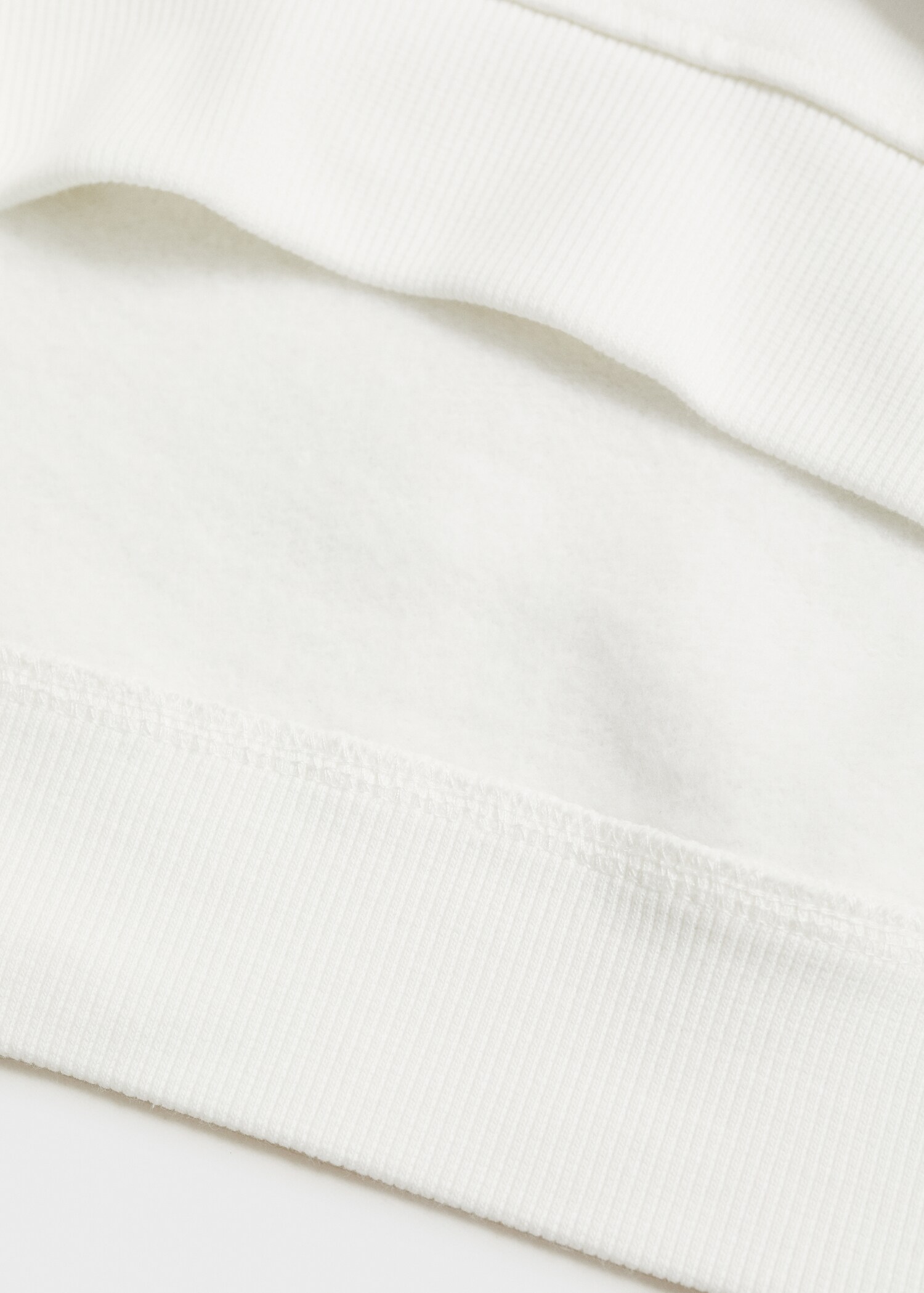 Bomullssweatshirt broderad detalj - Detaljer om artikeln 0