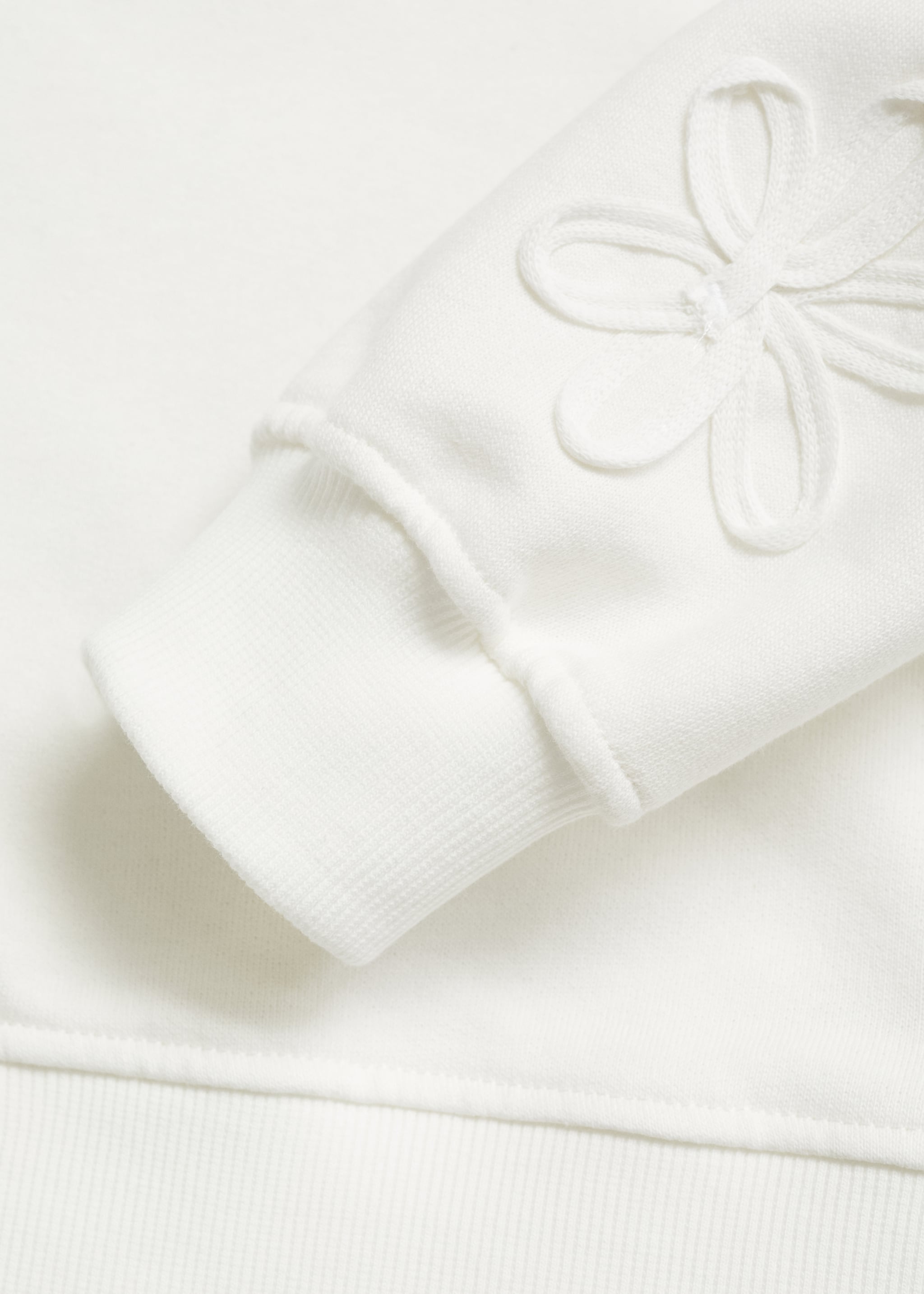 Embroidered detail cotton sweatshirt - Details of the article 8