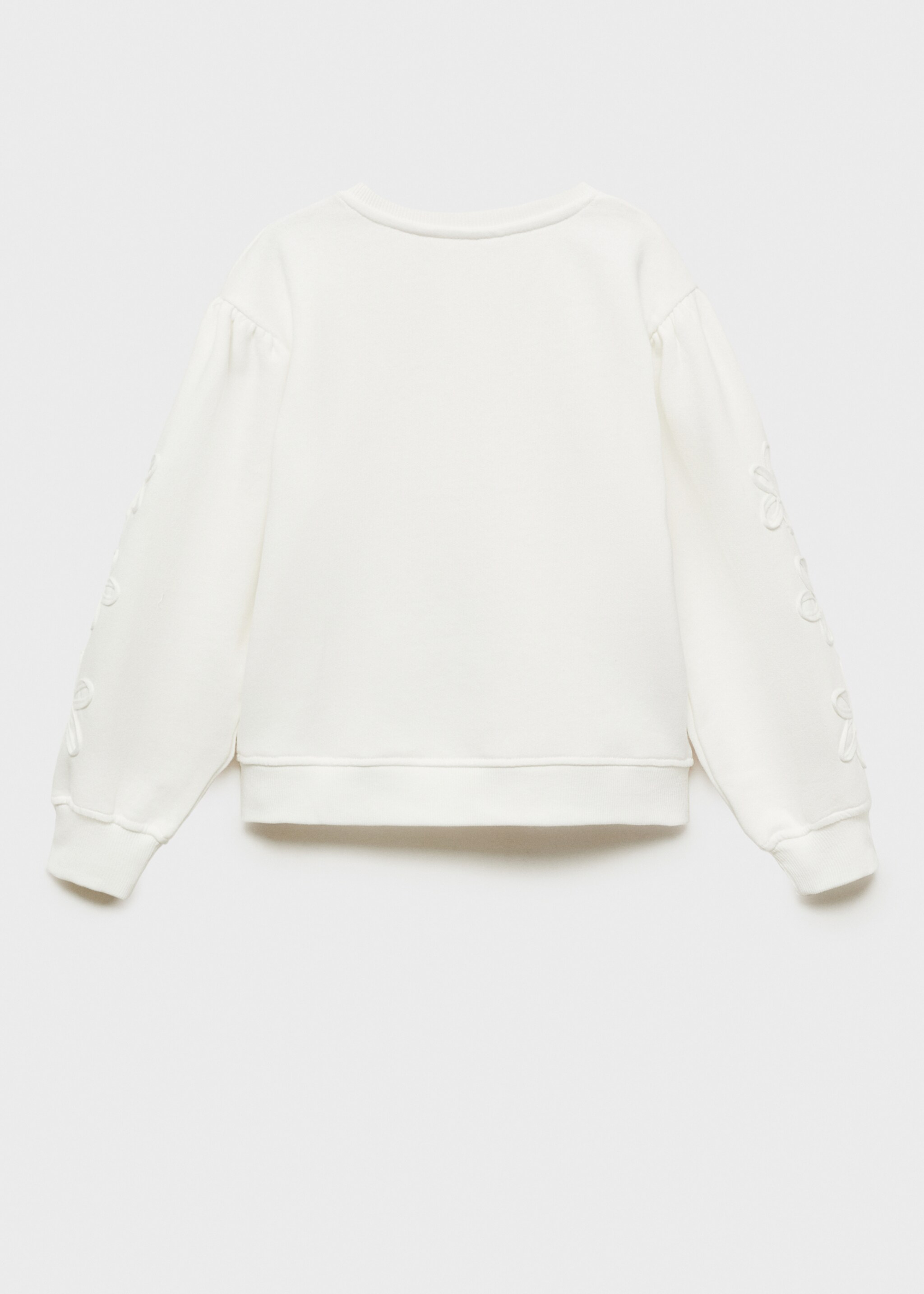 Embroidered detail cotton sweatshirt - Reverse of the article