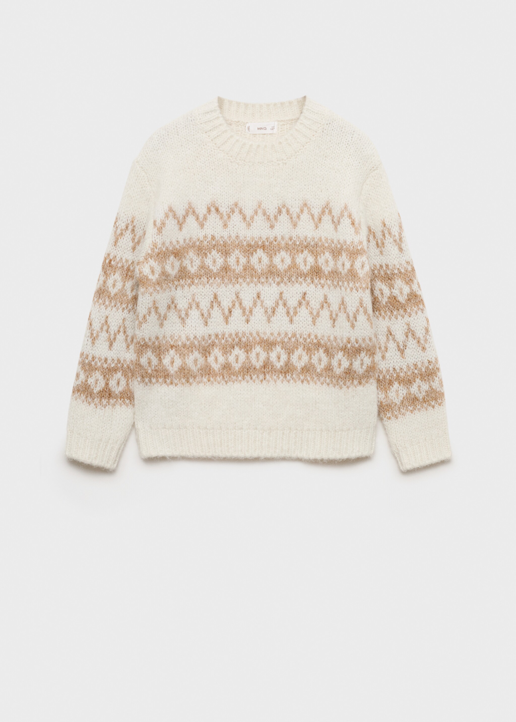 Jacquard sweater - Article without model, Off White. Ref: 77026341-00.