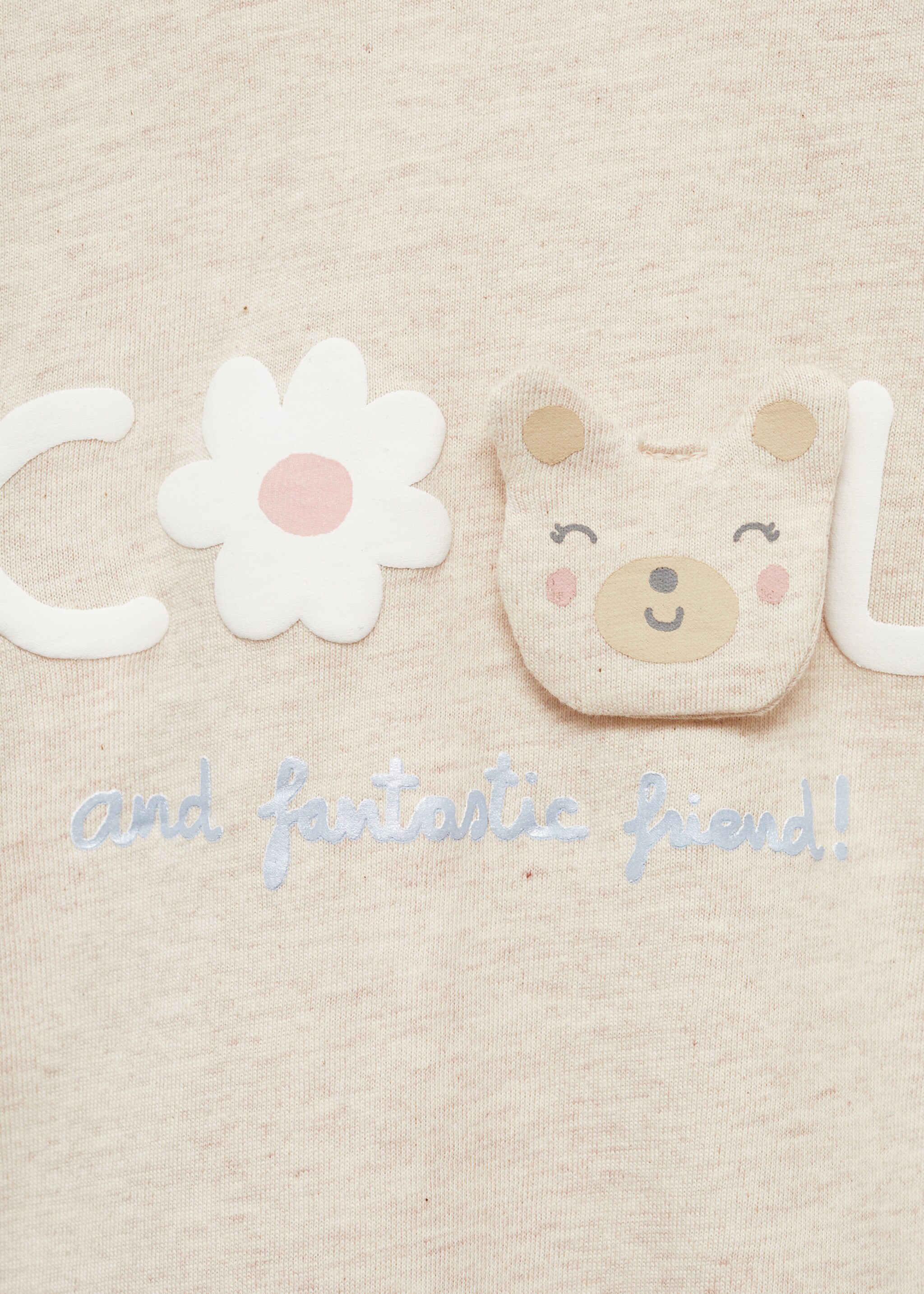 Animated design t-shirt - Details of the article 8, Sand. Ref: 77026345-00.