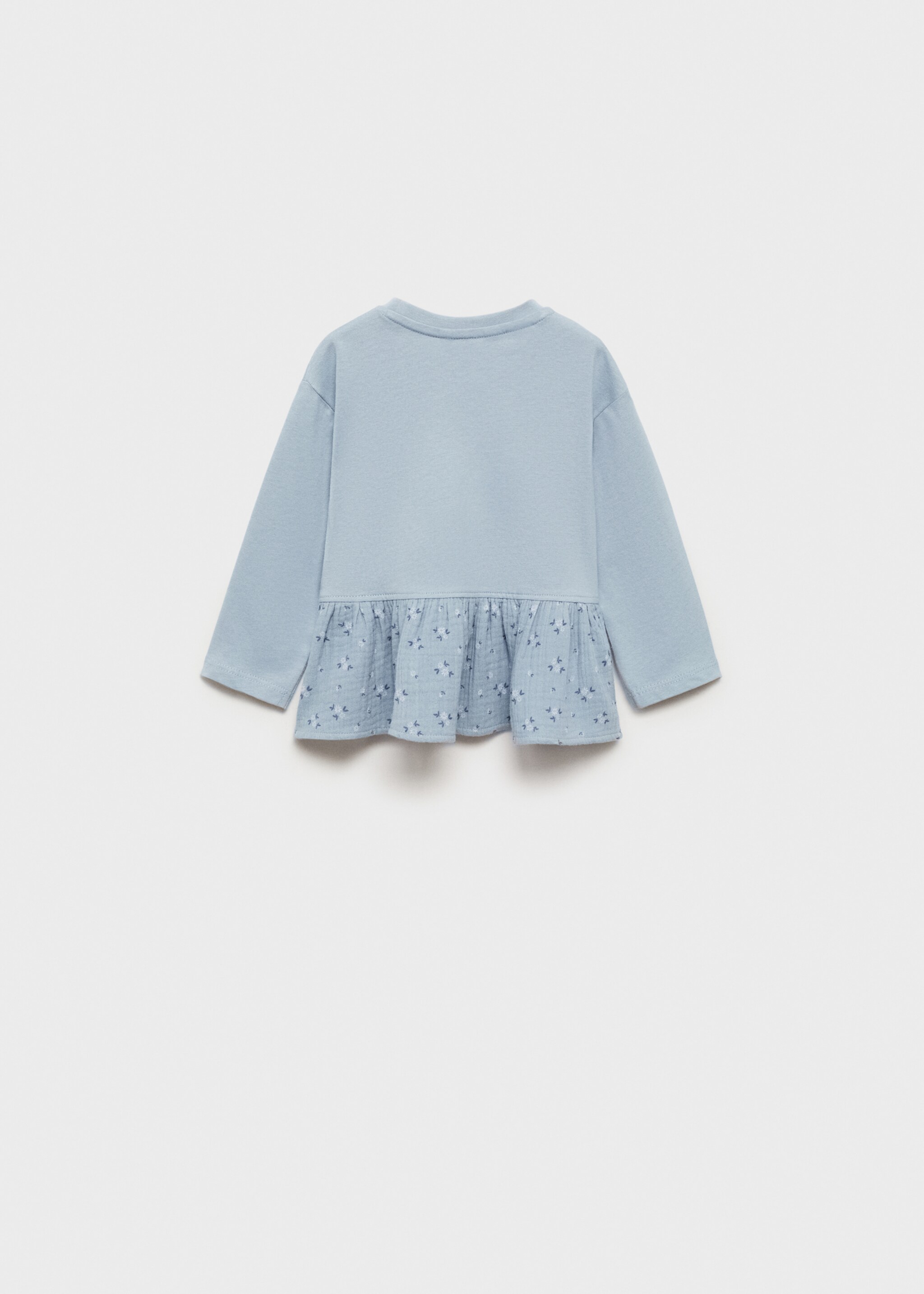 Floral hem T-shirt - Reverse of the article