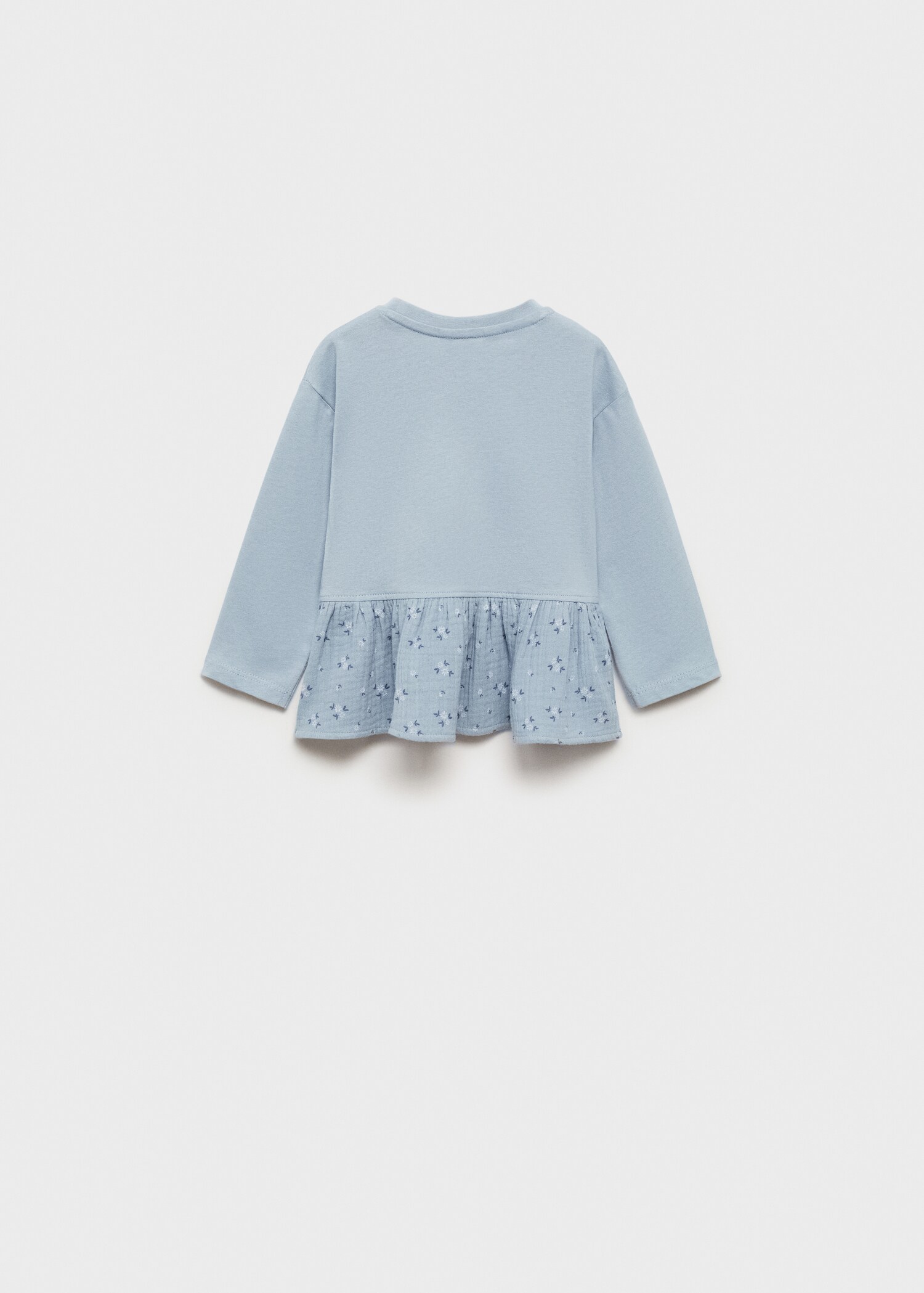 Floral hem T-shirt - Reverse of the article