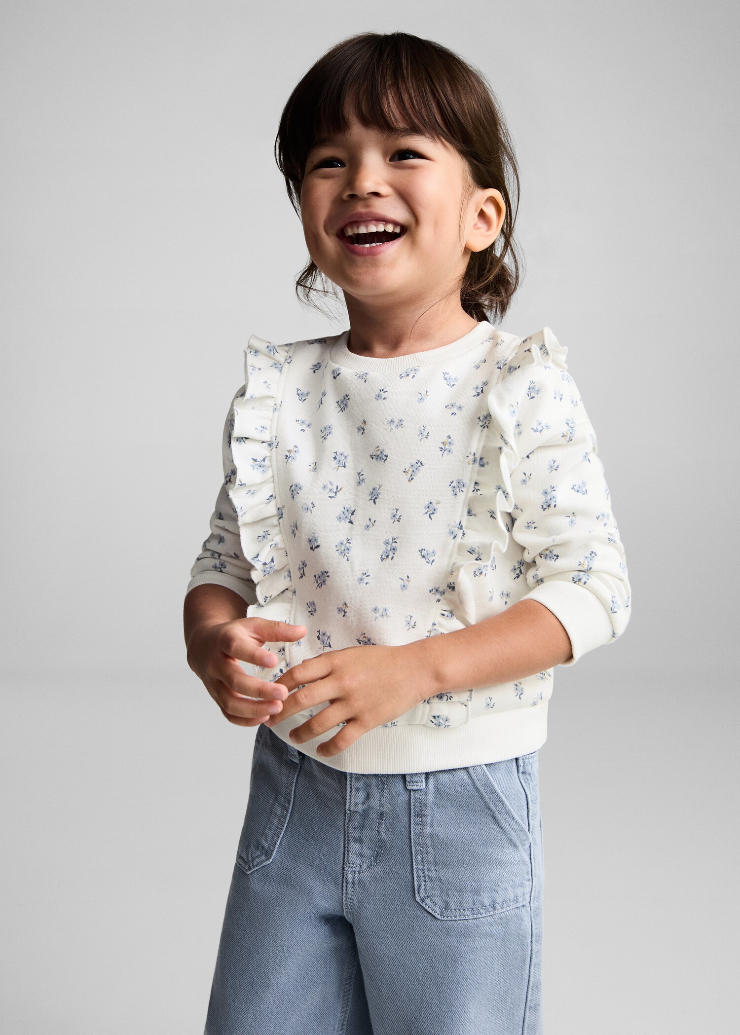 Frills printed sweatshirt - Medium plane