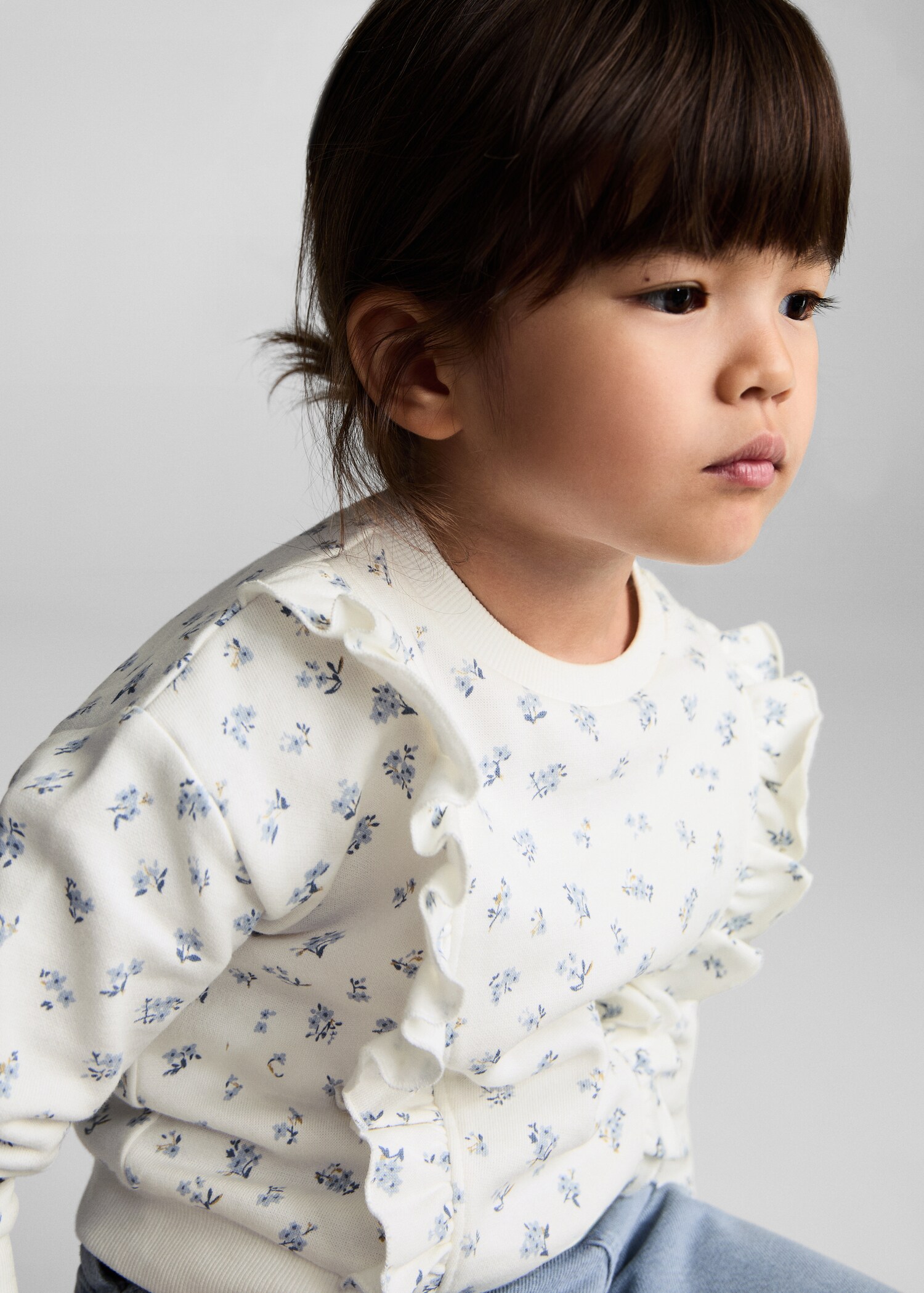 Frills printed sweatshirt - Details of the article 1