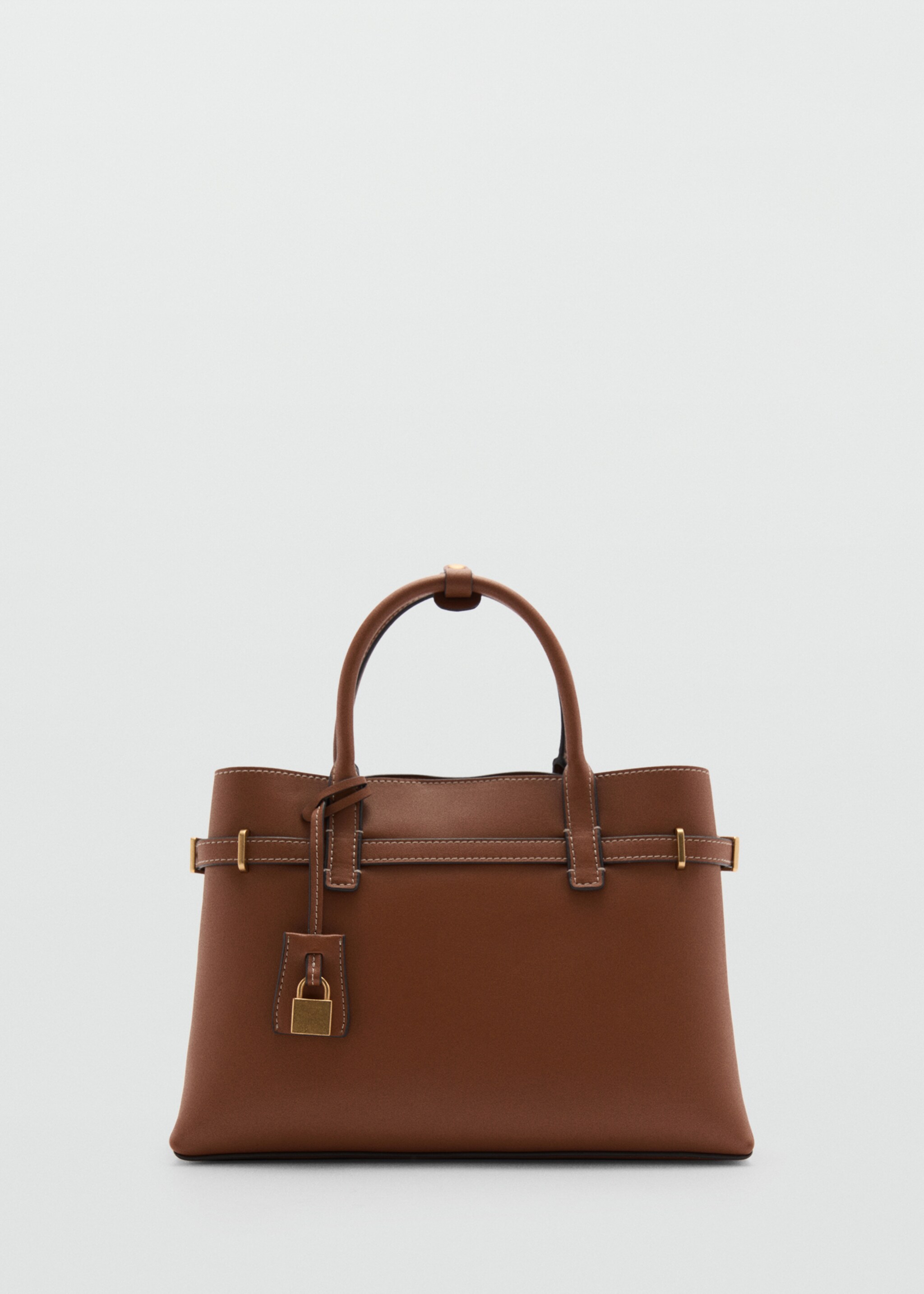 Shopper bag with padlock - Article without model, Leather. Ref: 77026354-00.