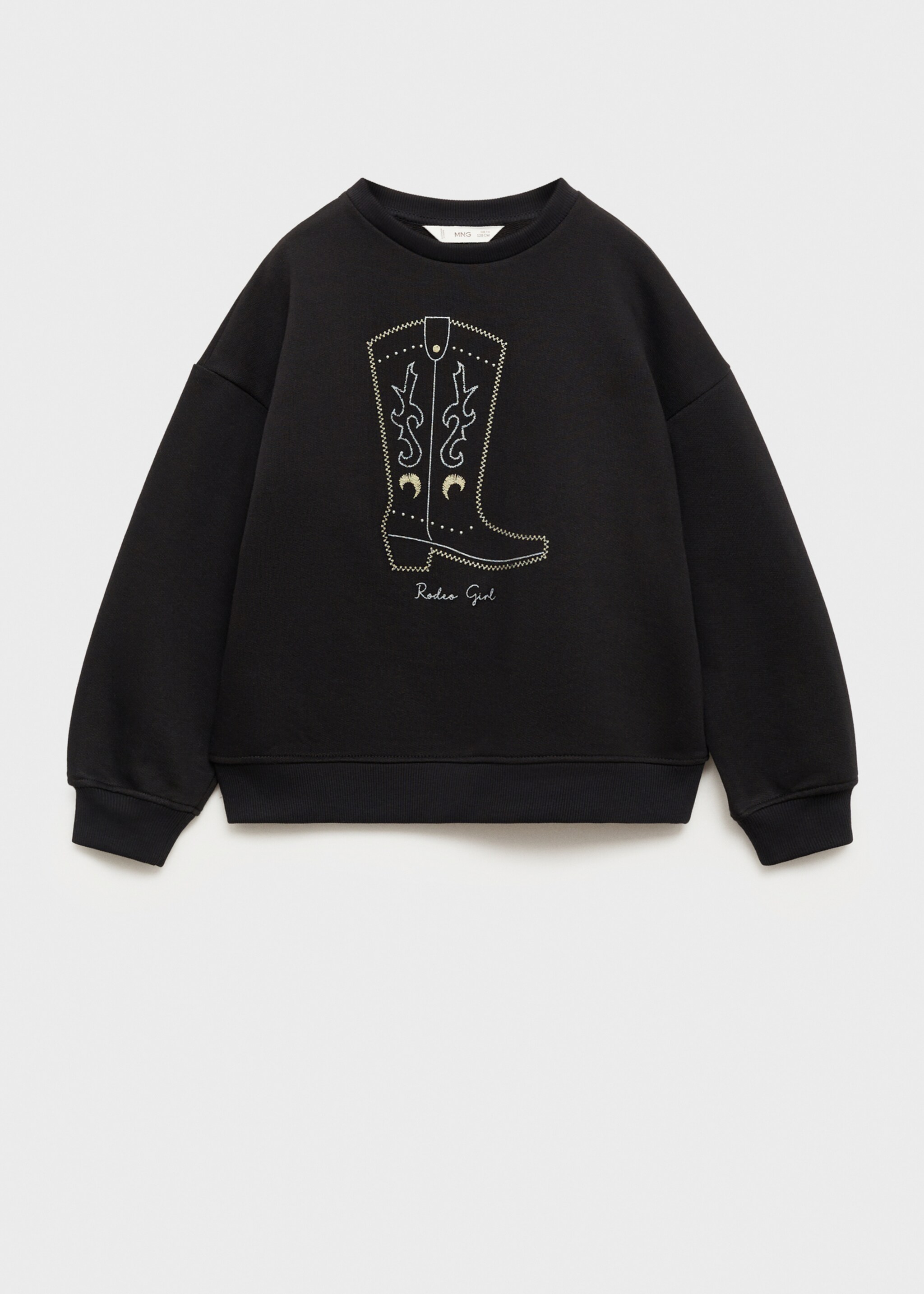 Katoenen sweatshirt met geborduurd detail - Artikel zonder model