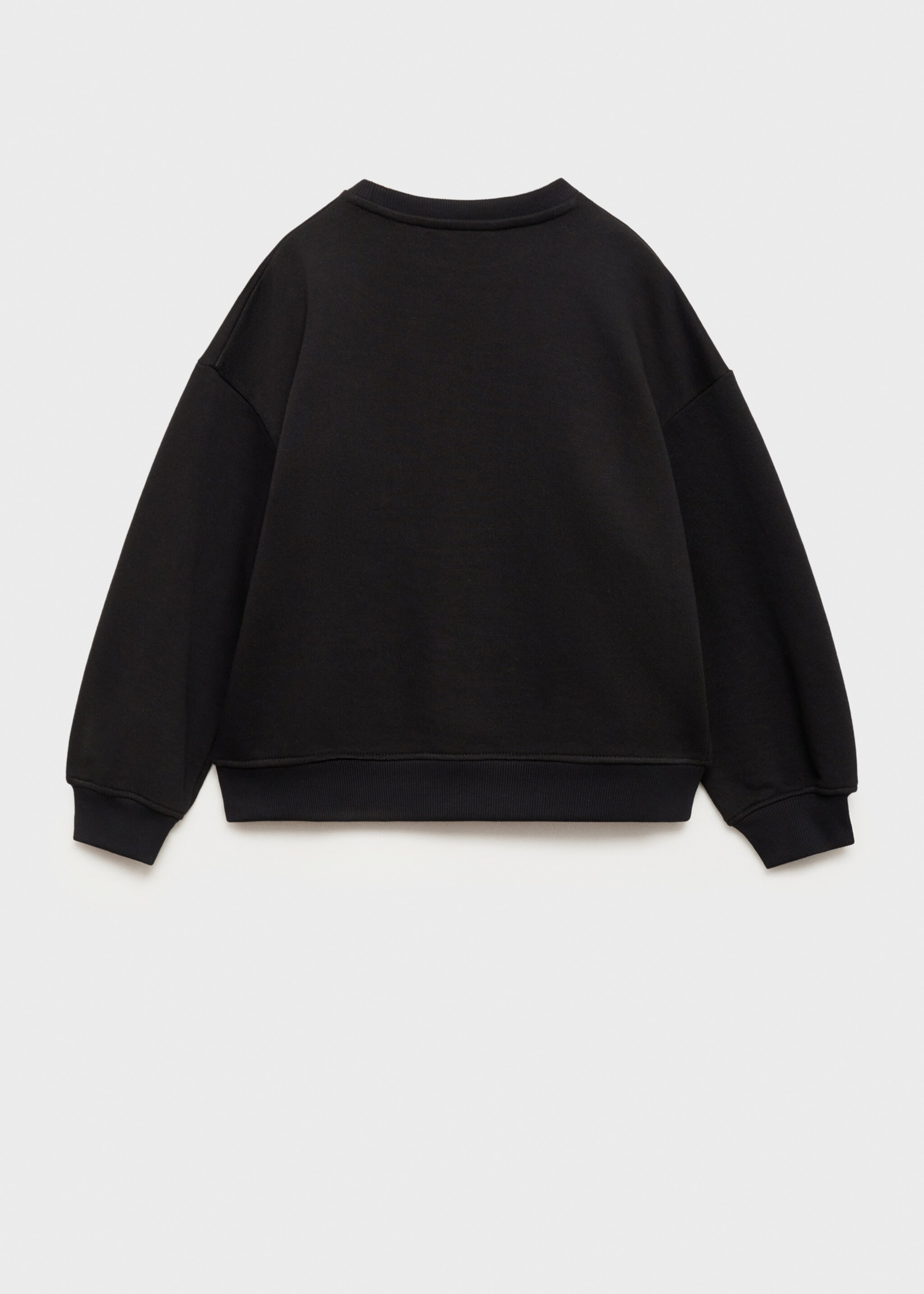 Katoenen sweatshirt met geborduurd detail - Achterkant van het artikel