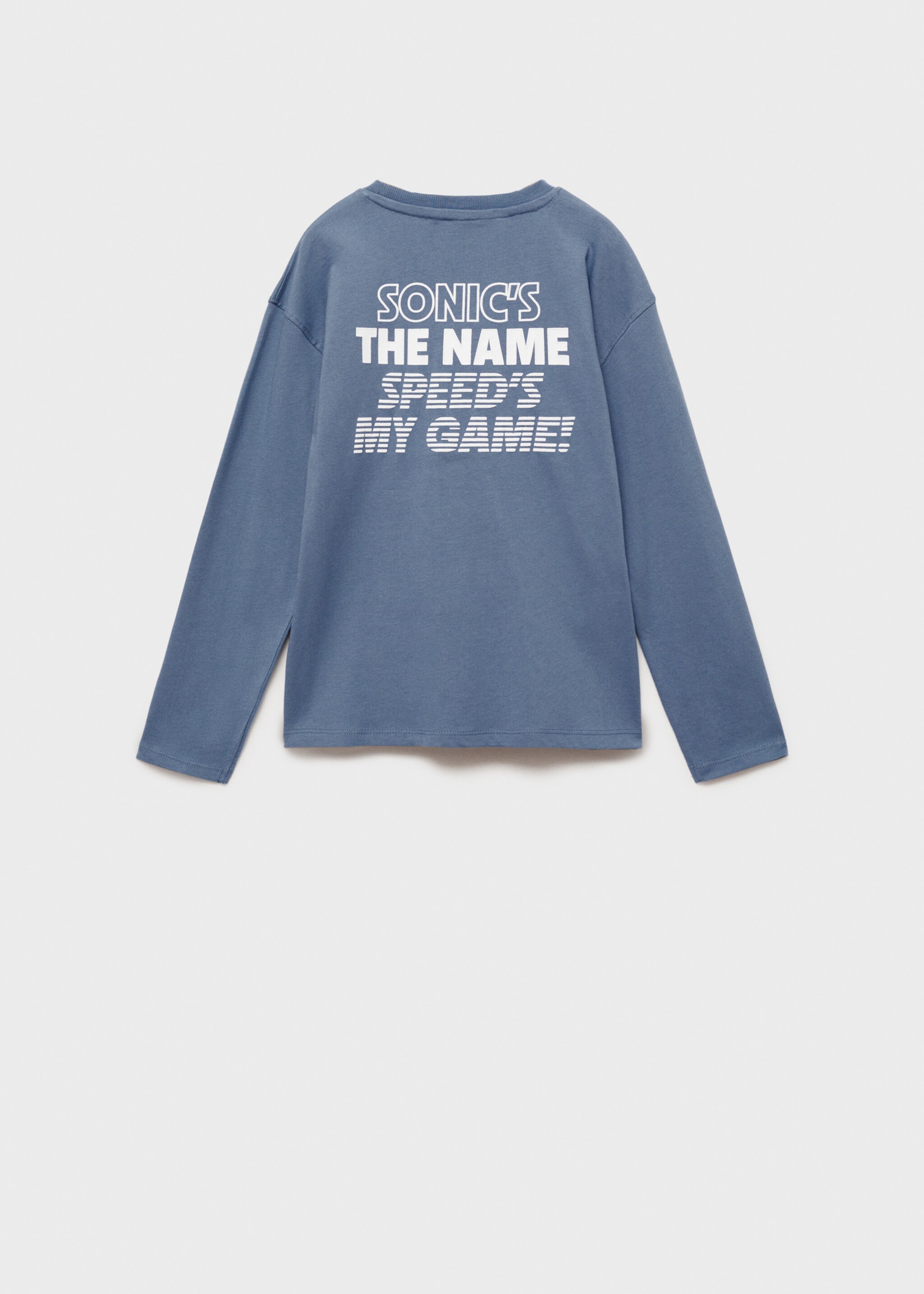 Sonic T-shirt reliëf - Achterkant van het artikel, Blauw. Ref: 77026724-00.