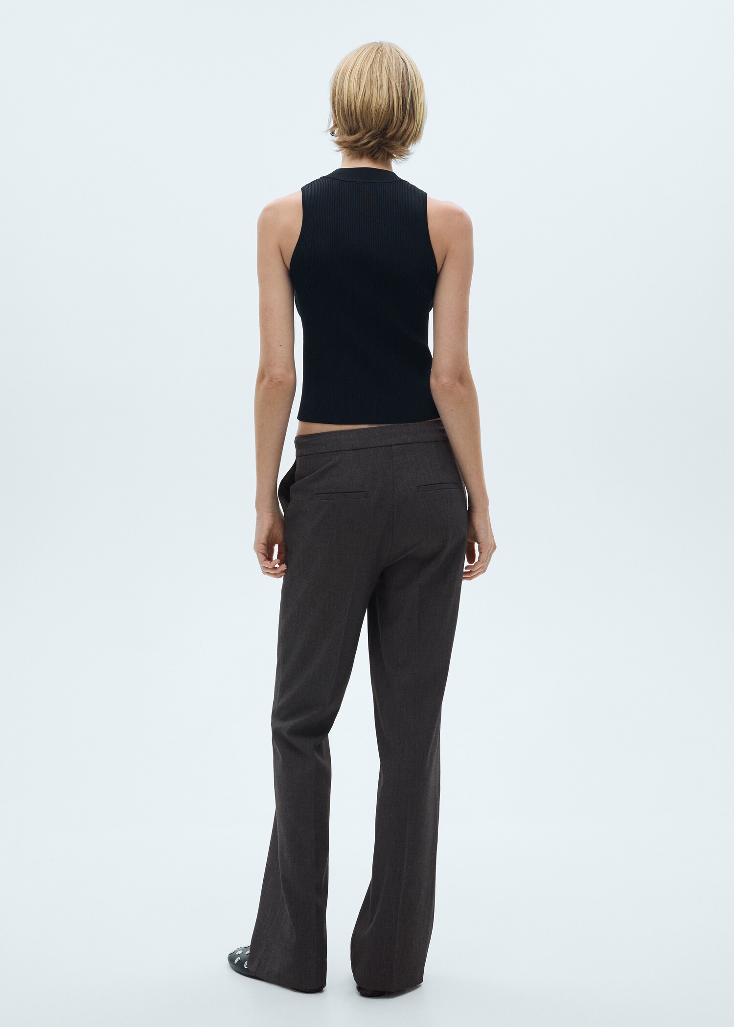 Flared suit trousers - Reverse of the article