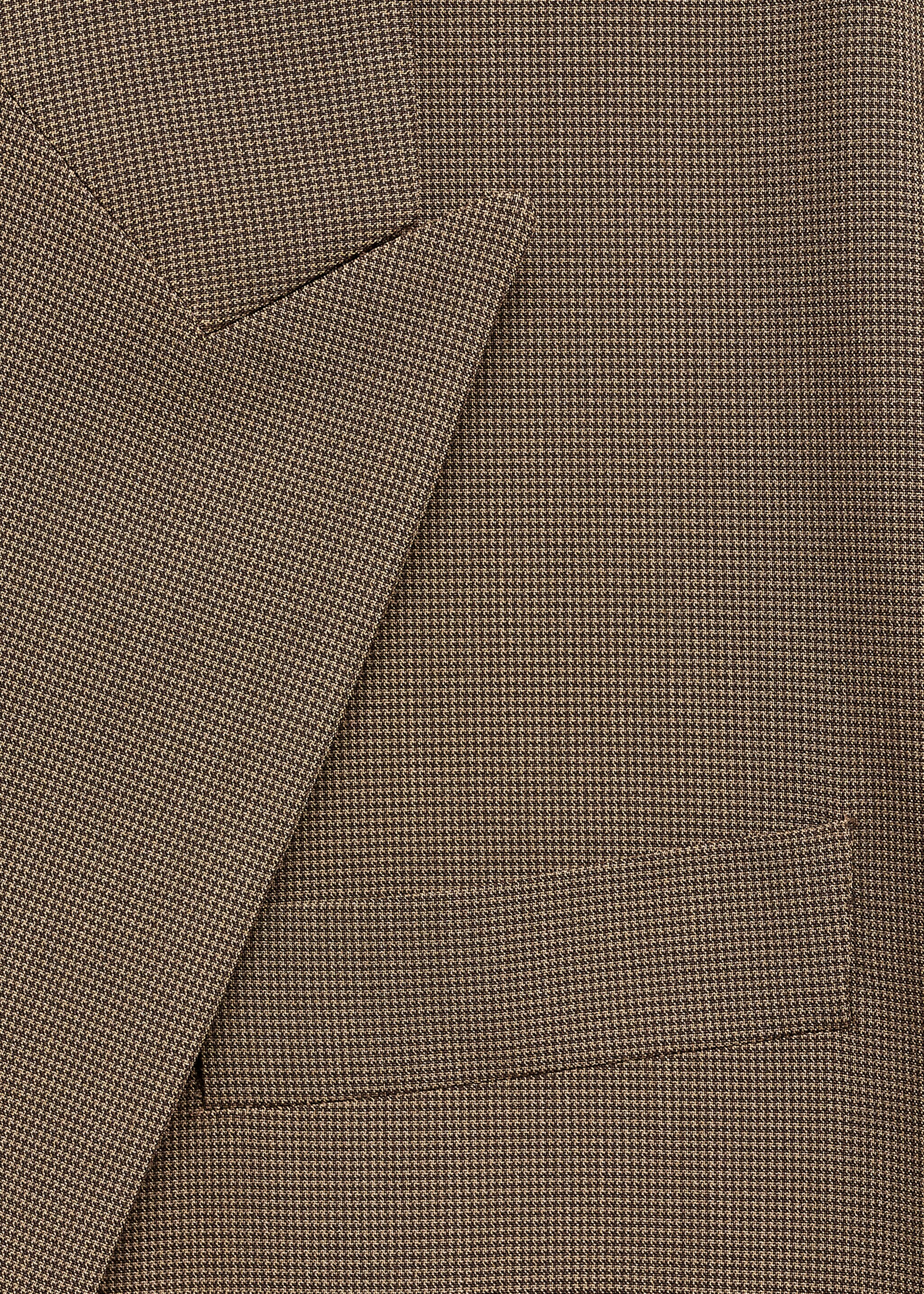 Micro-houndstooth suit jacket - Details of the article 0, Brown. Ref: 77026726-00.