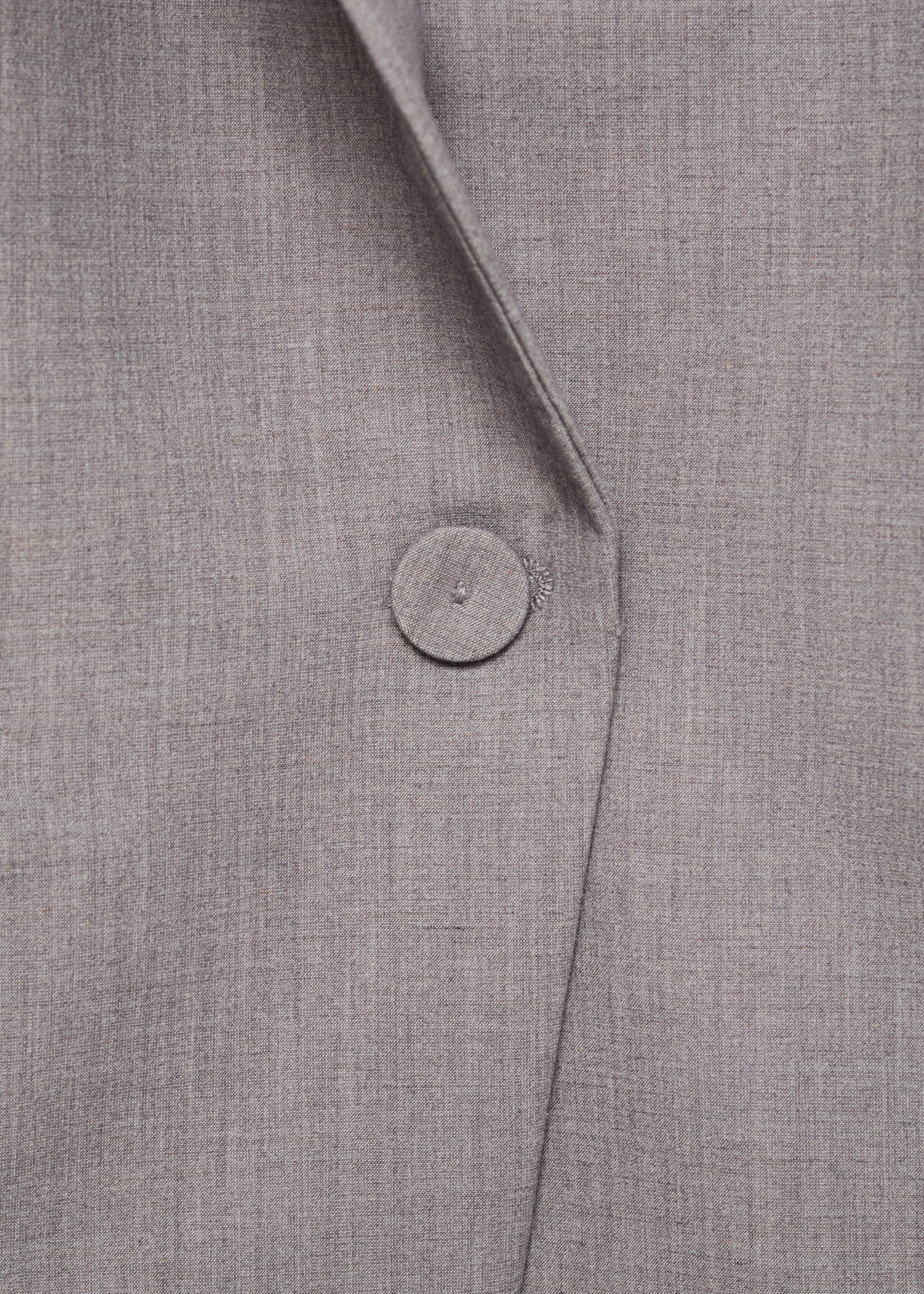 Straight-fit suit jacket - Details of the article 0, Grey. Ref: 77026728-00.