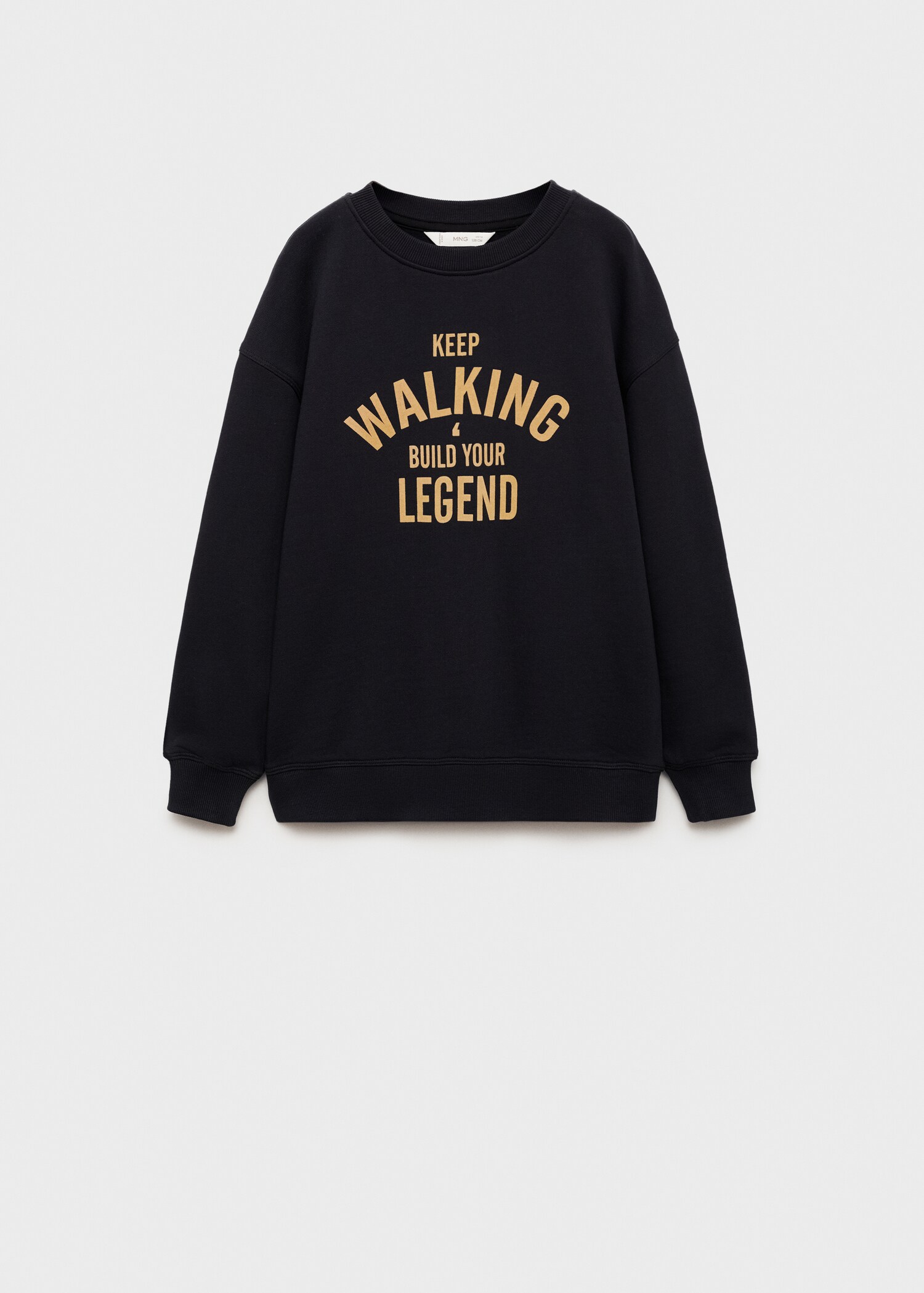 Texture detail print sweatshirt - Article without model