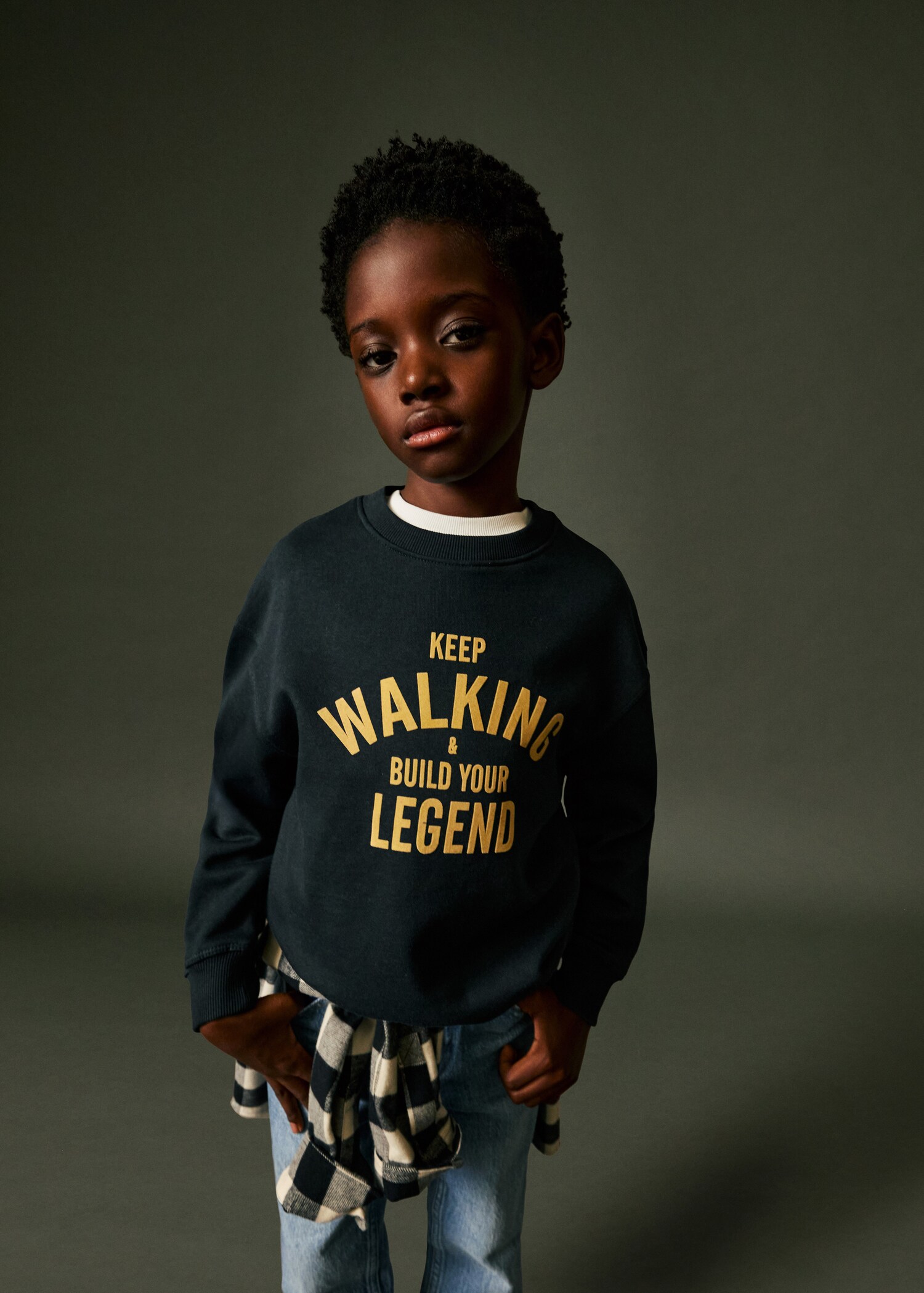 Texture detail print sweatshirt - Details of the article 5