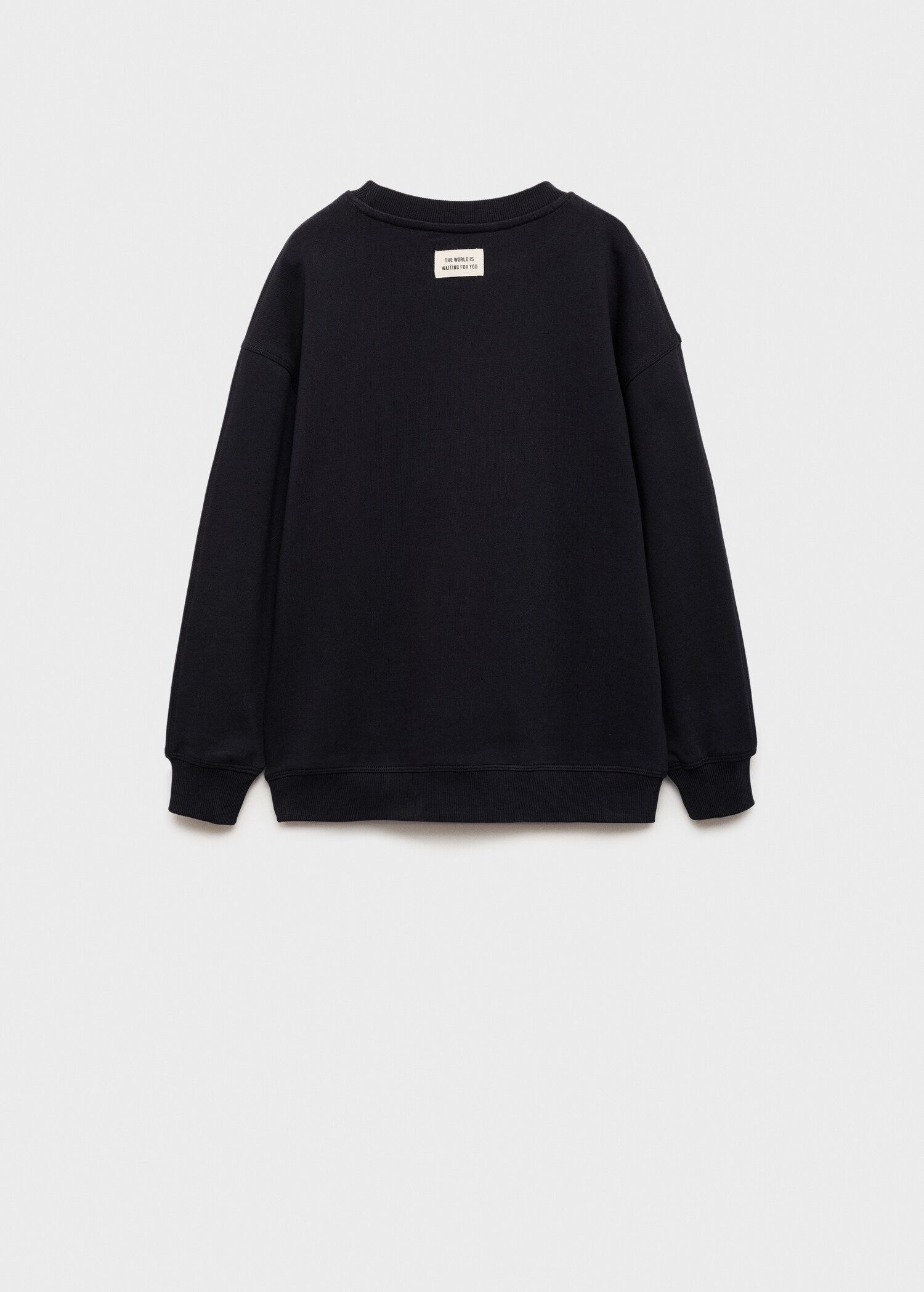 Texture detail print sweatshirt - Reverse of the article