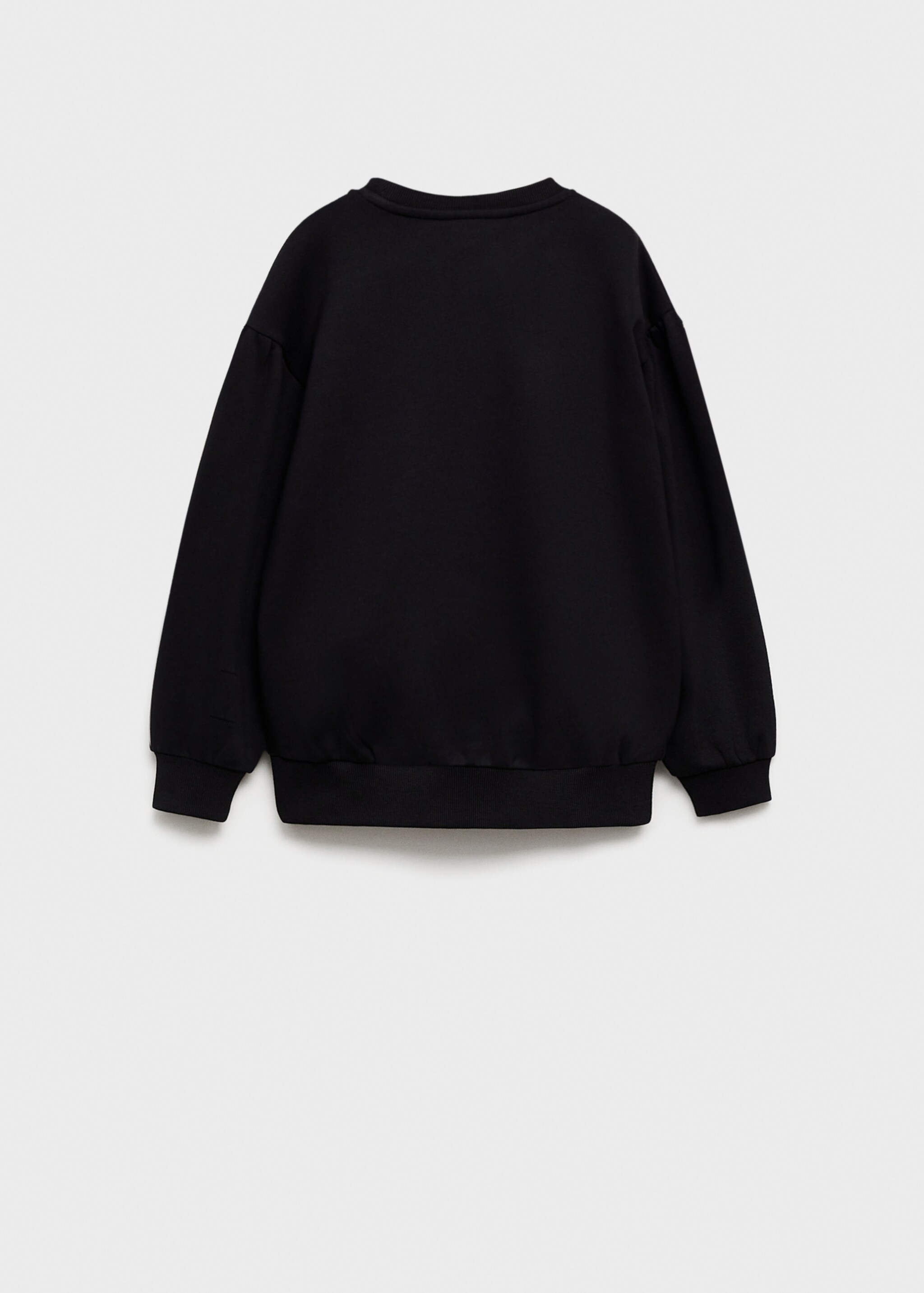 Embroidered detail cotton sweatshirt - Reverse of the article