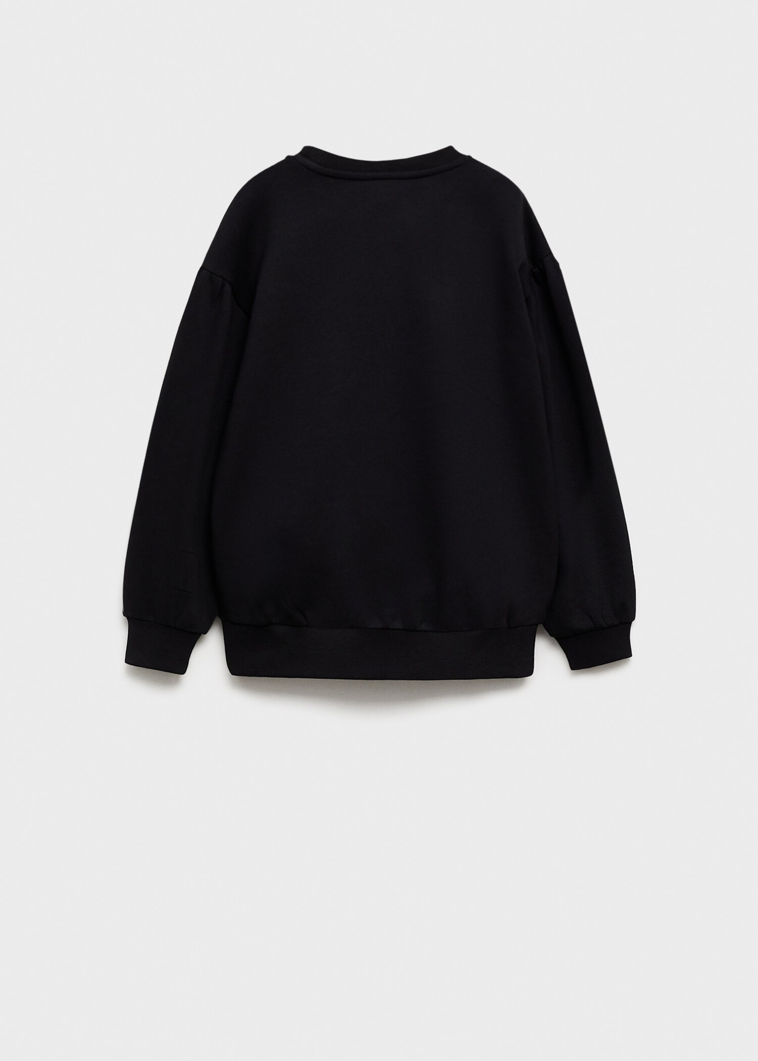 Embroidered detail cotton sweatshirt - Reverse of the article