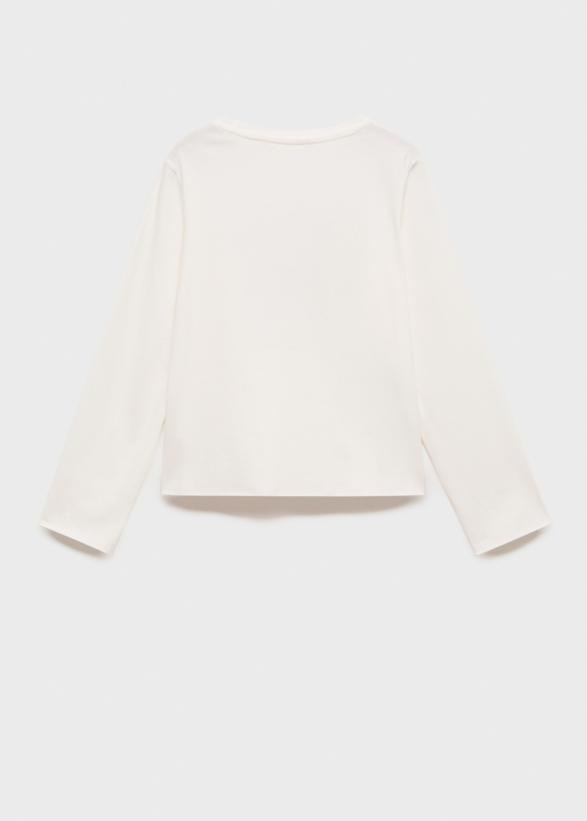 Glitter print T-shirt - Reverse of the article, Off White. Ref: 77026736-00.