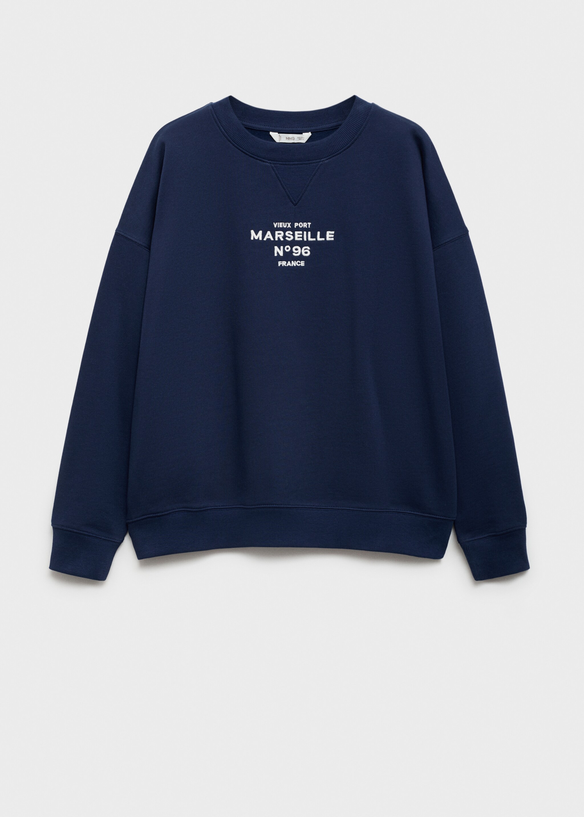 Printed cotton sweatshirt - Article without model, Blue. Ref: 77026737-00.